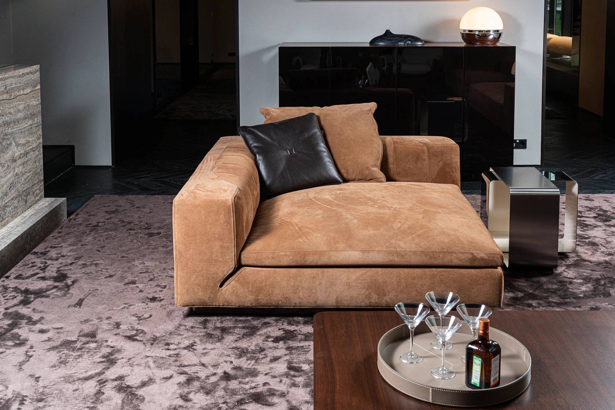 Лежанка Riley — Minotti, кожа, фото 2
