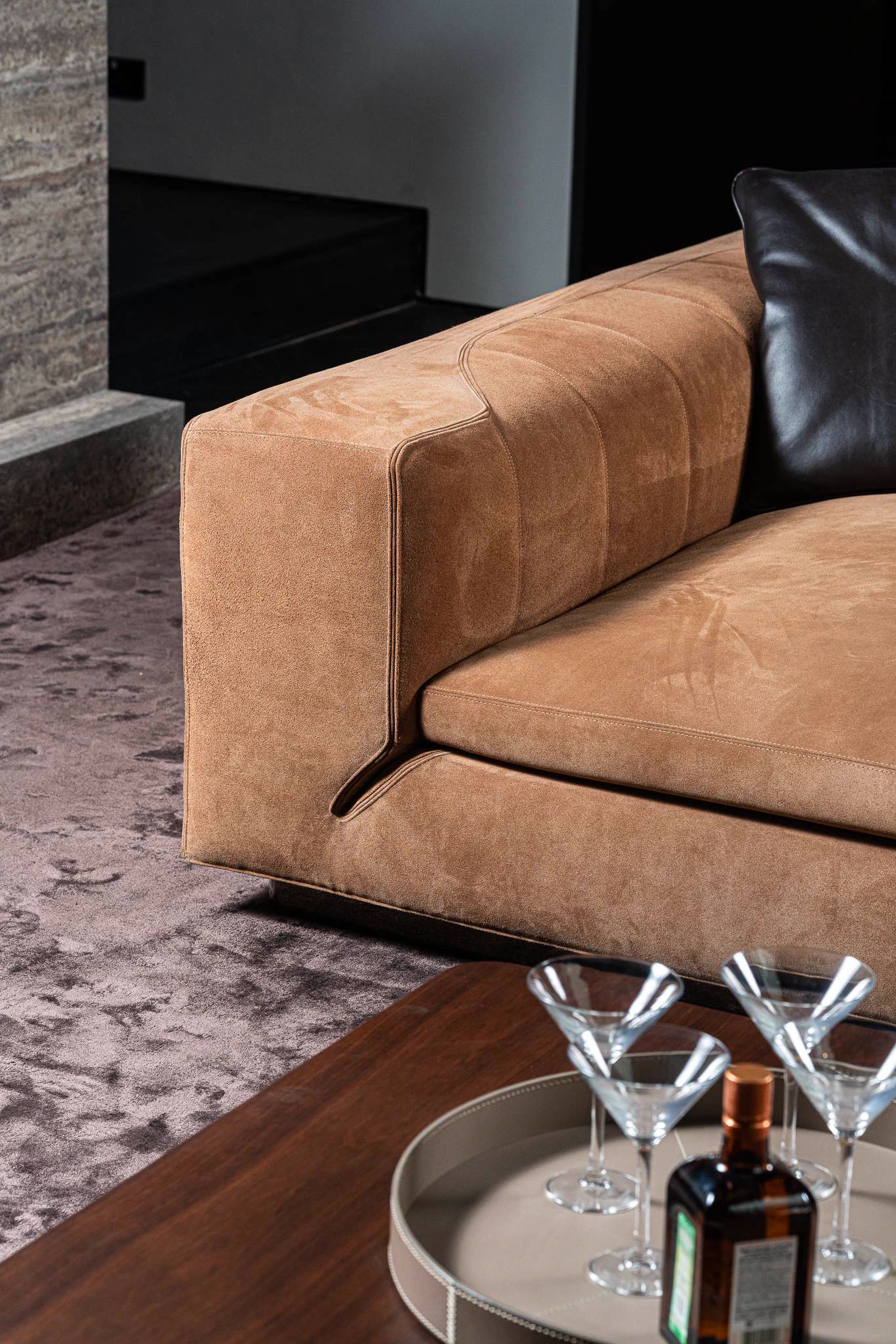 Лежанка Riley — Minotti, кожа, фото 5