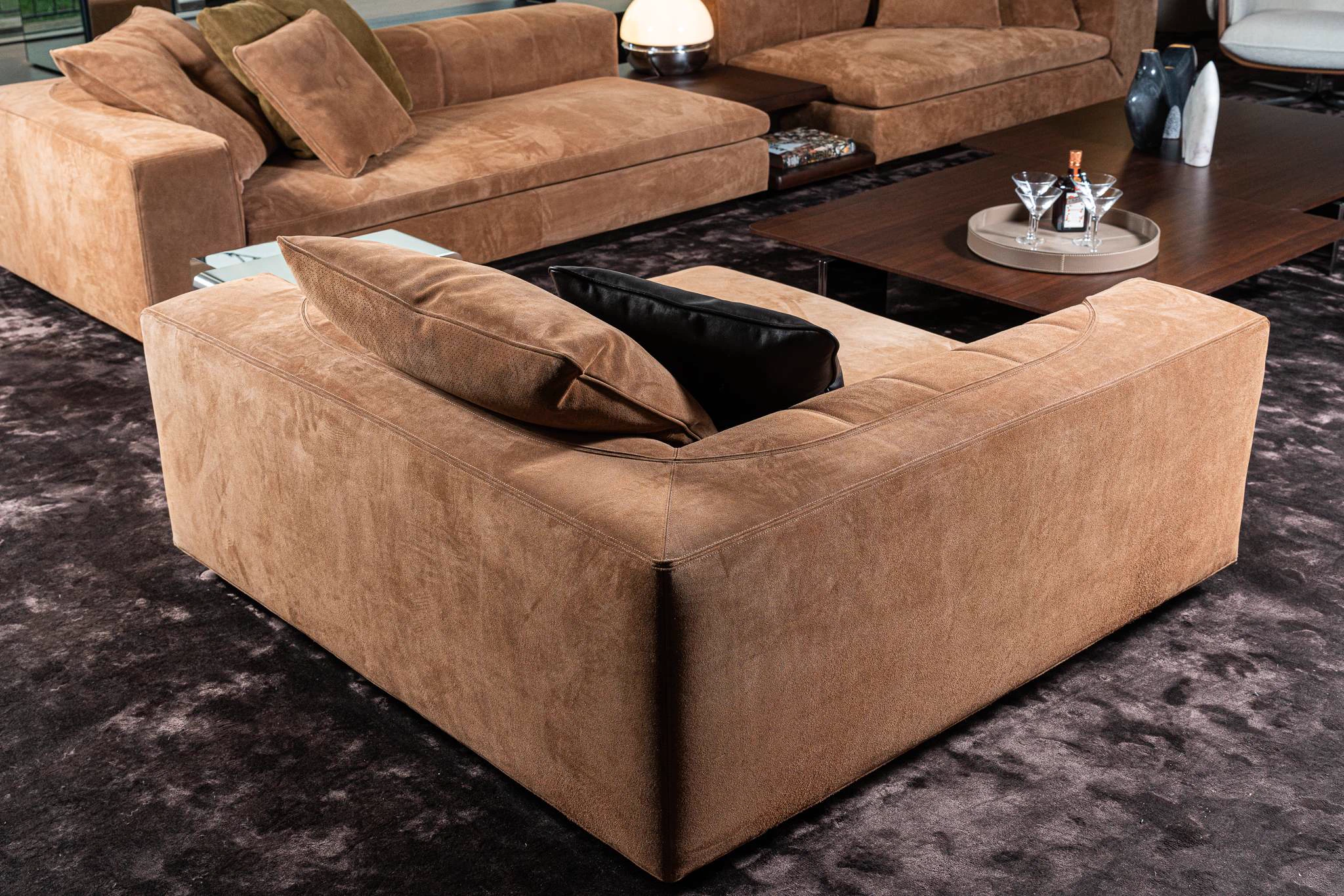 Лежанка Riley — Minotti, кожа, фото 6