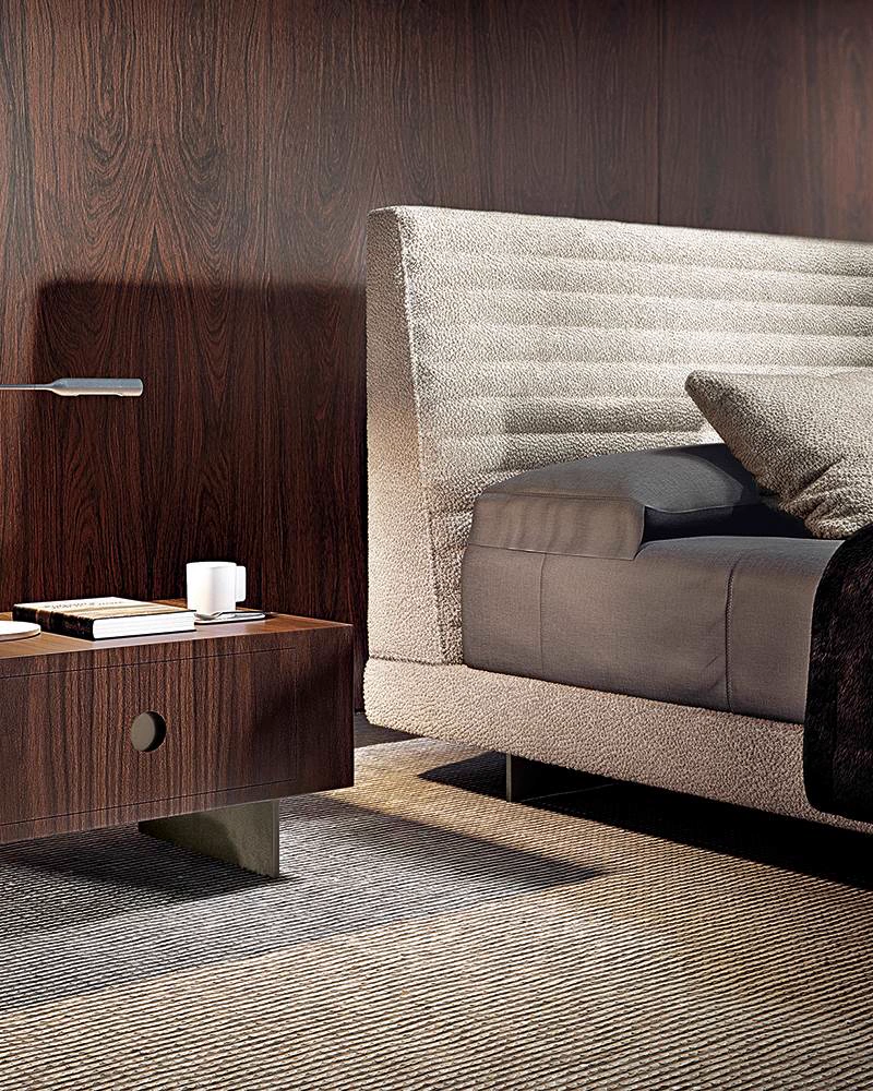 Кровать Roger Bed — Minotti, кожа, фото 6