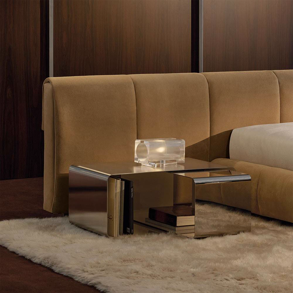 Кровать Ruffle — Minotti, кожа, фото 4