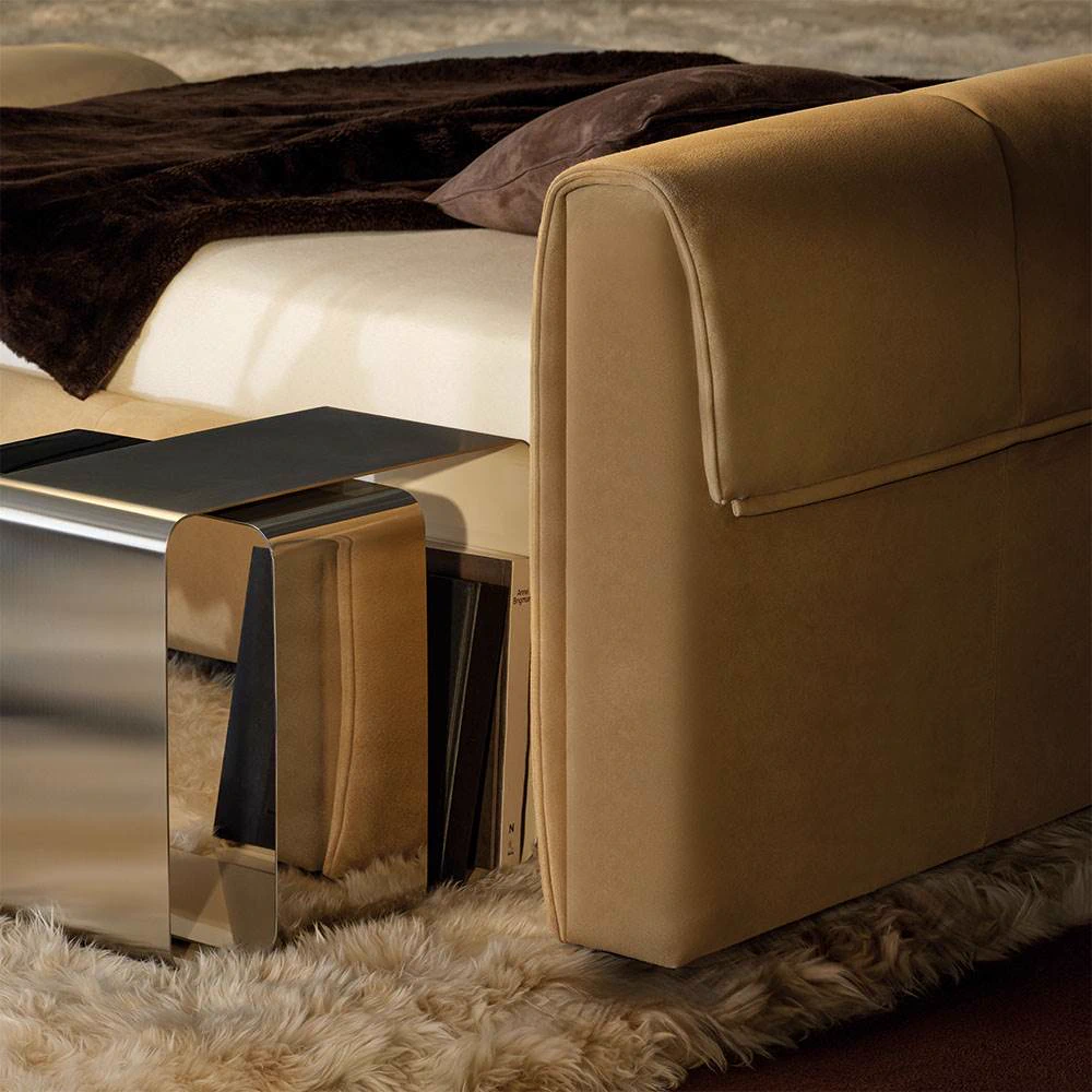 Кровать Ruffle — Minotti, кожа, фото 5