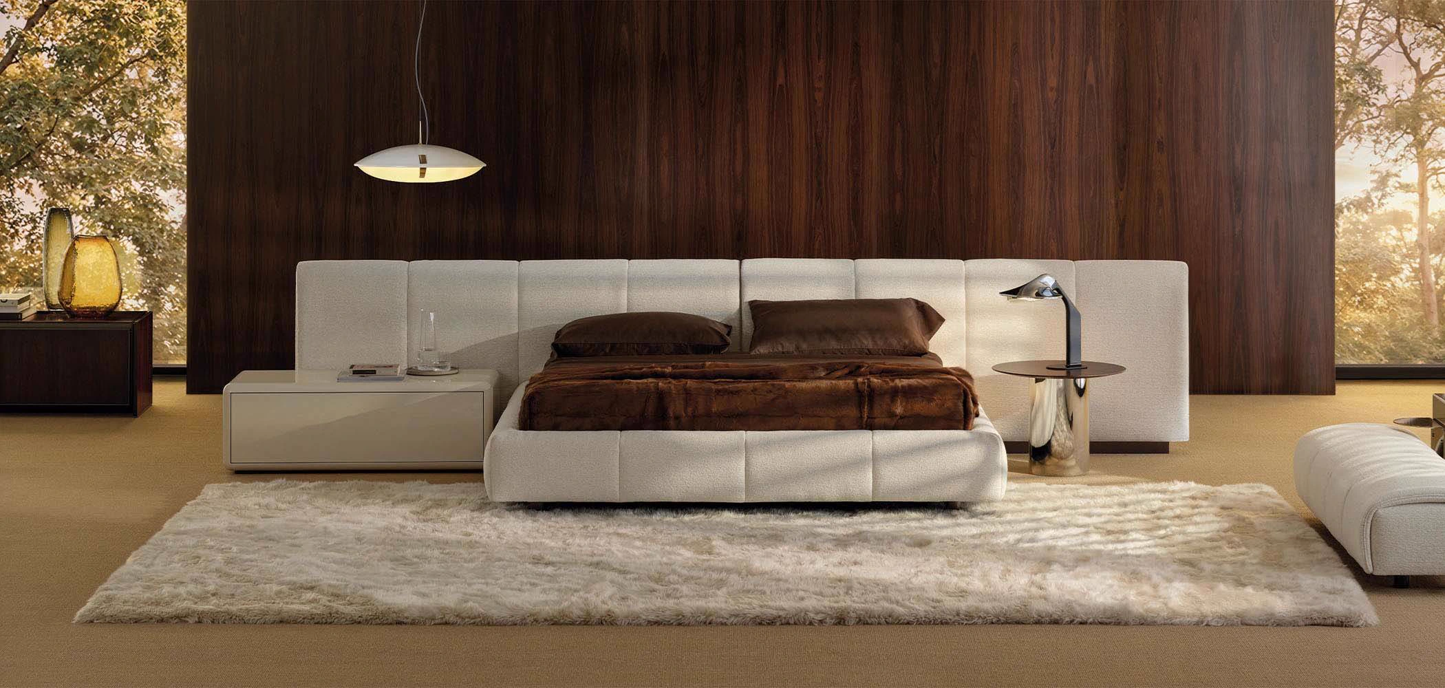Кровать Ruffle — Minotti, кожа, фото 6
