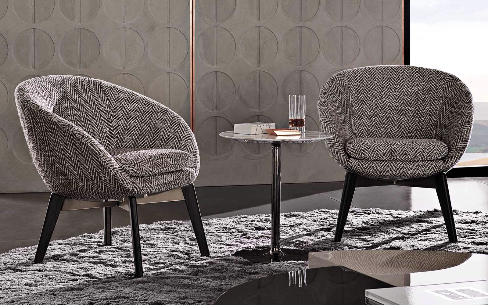 Стул Russell "Lounge" — Minotti, кожа, фото 2