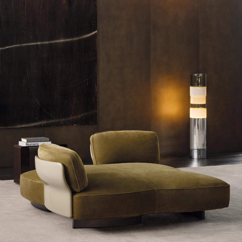 Диван Кушетка Saki — Minotti, кожа, фото 4