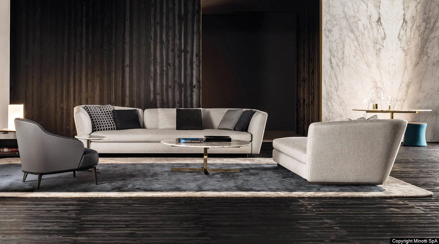 Модульный диван Seymour — Minotti, кожа, фото 4