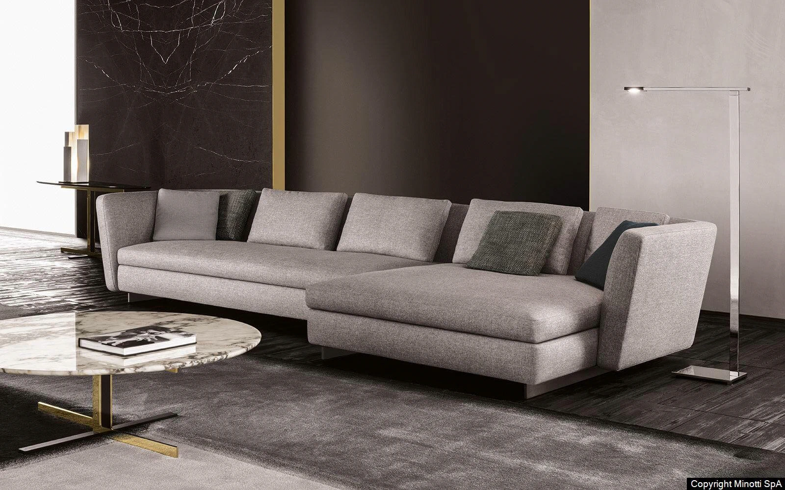 Модульный диван Seymour — Minotti, кожа, фото 5