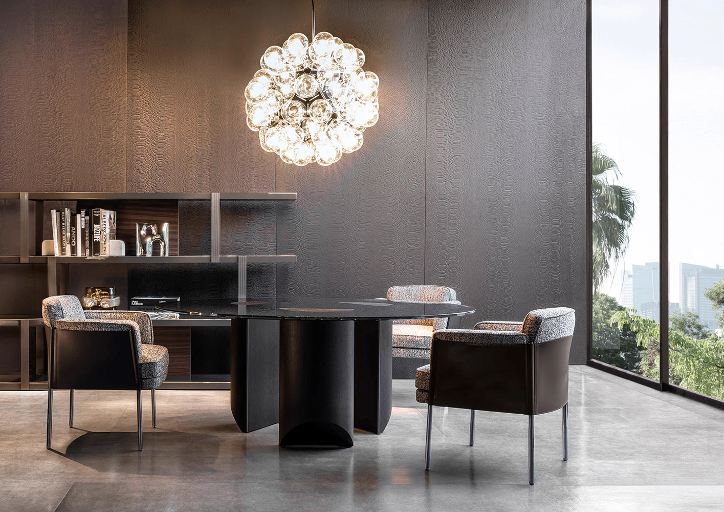 Стул Shelley "Dining" — Minotti, кожа, фото 2