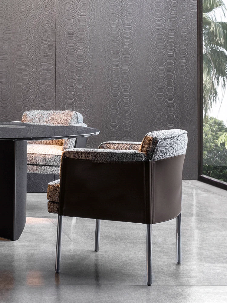 Стул Shelley "Dining" — Minotti, кожа, фото 4
