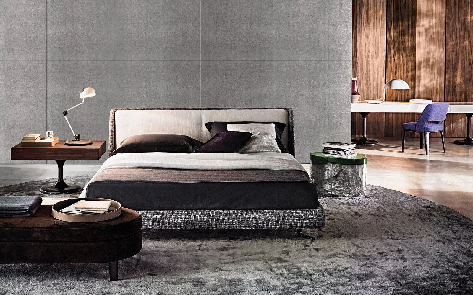 Кровать Spencer Bed — Minotti, кожа, фото 3
