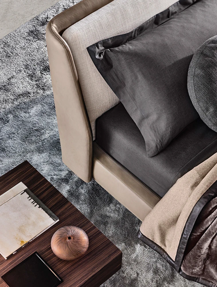 Кровать Spencer Bed — Minotti, кожа, фото 6