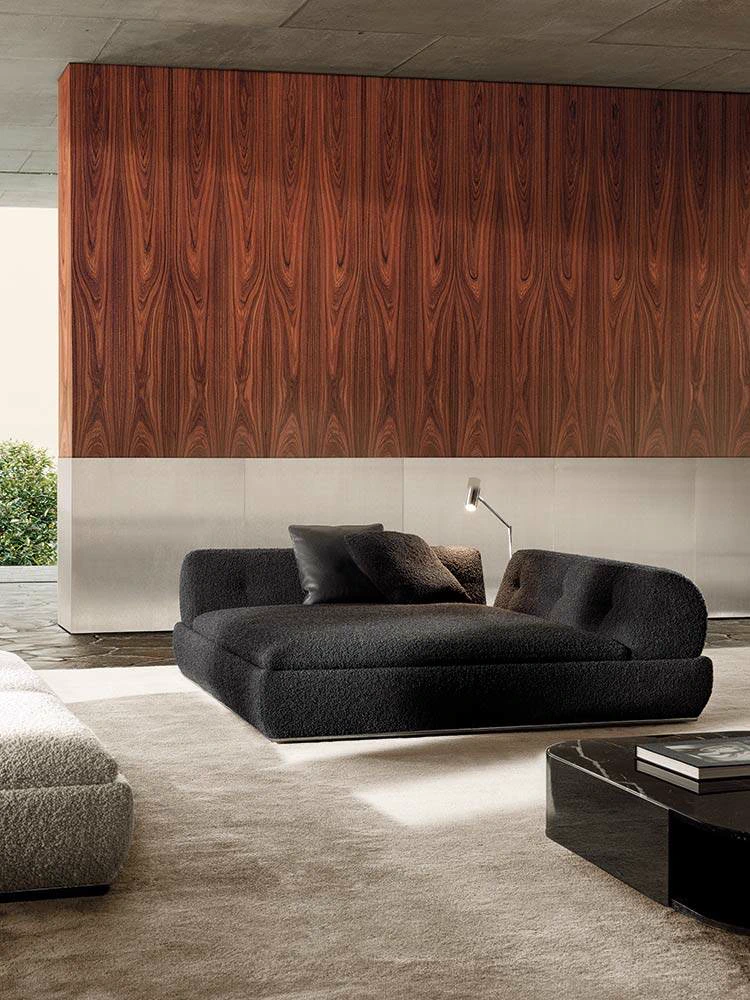 Диван Кушетка Supermoon — Minotti, кожа, фото 4