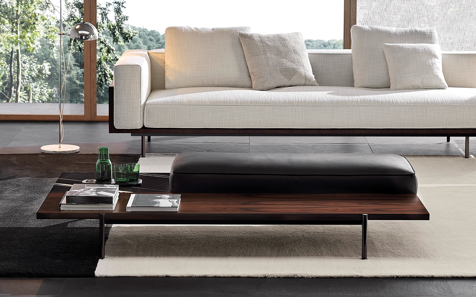 Банкетка Superquadra — Minotti, кожа, фото 3