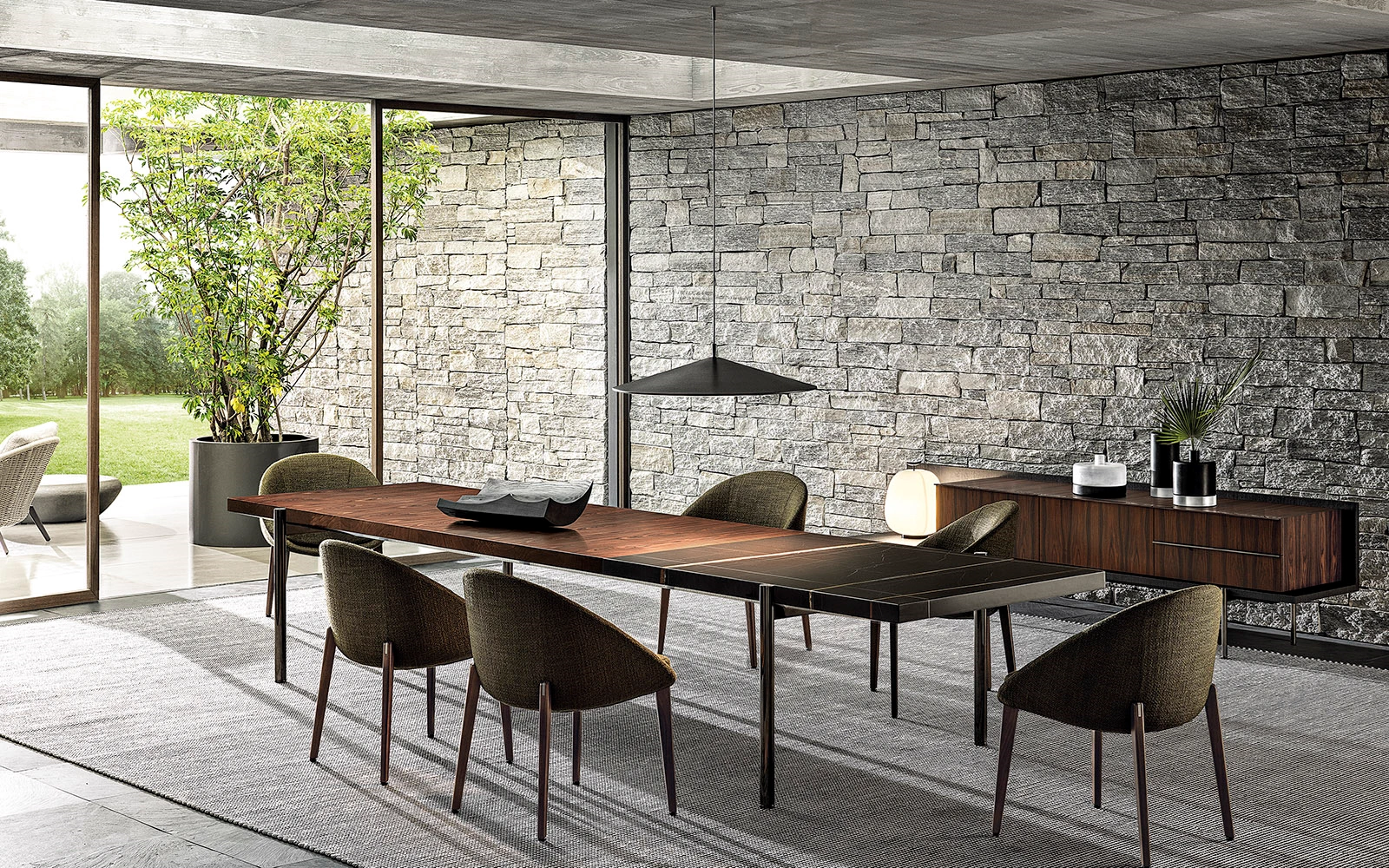 Стол Superquadra — Minotti, мрамор, фото 5