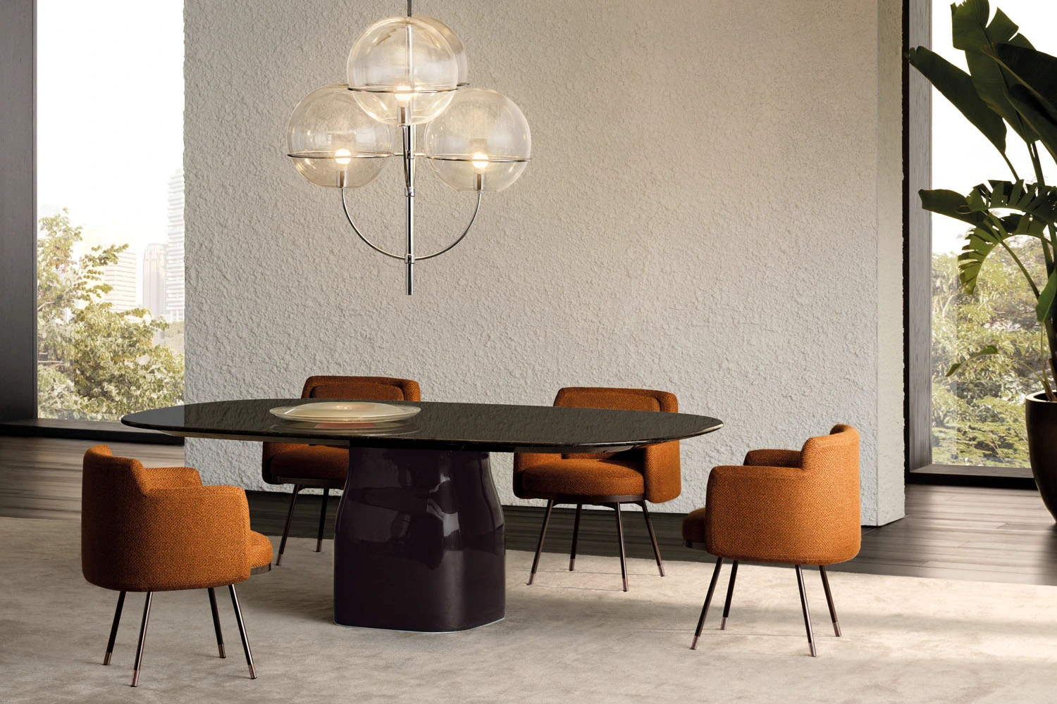 Стул Tape "Dining" — Minotti, кожа, фото 3