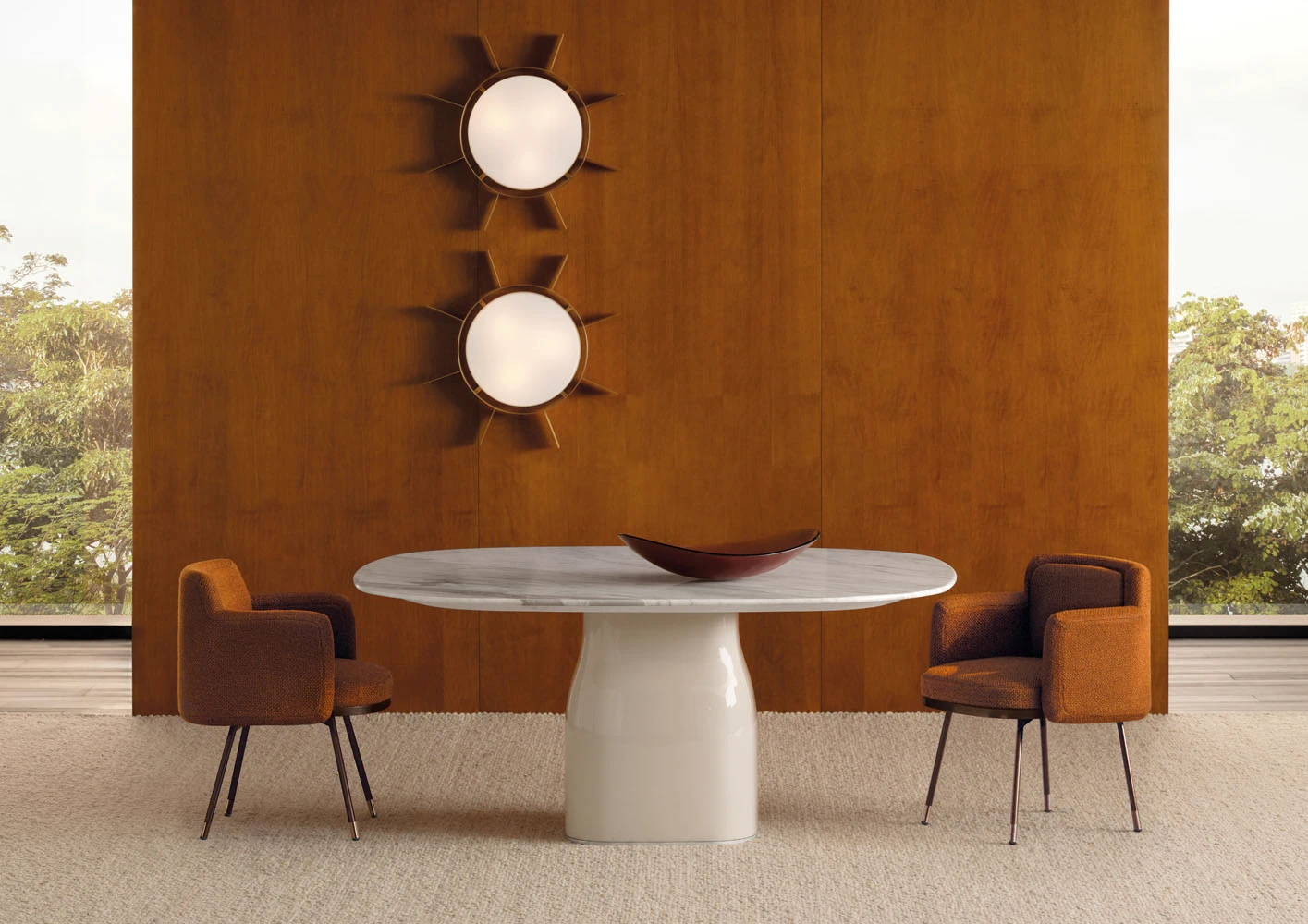 Стул Tape "Dining" — Minotti, кожа, фото 4