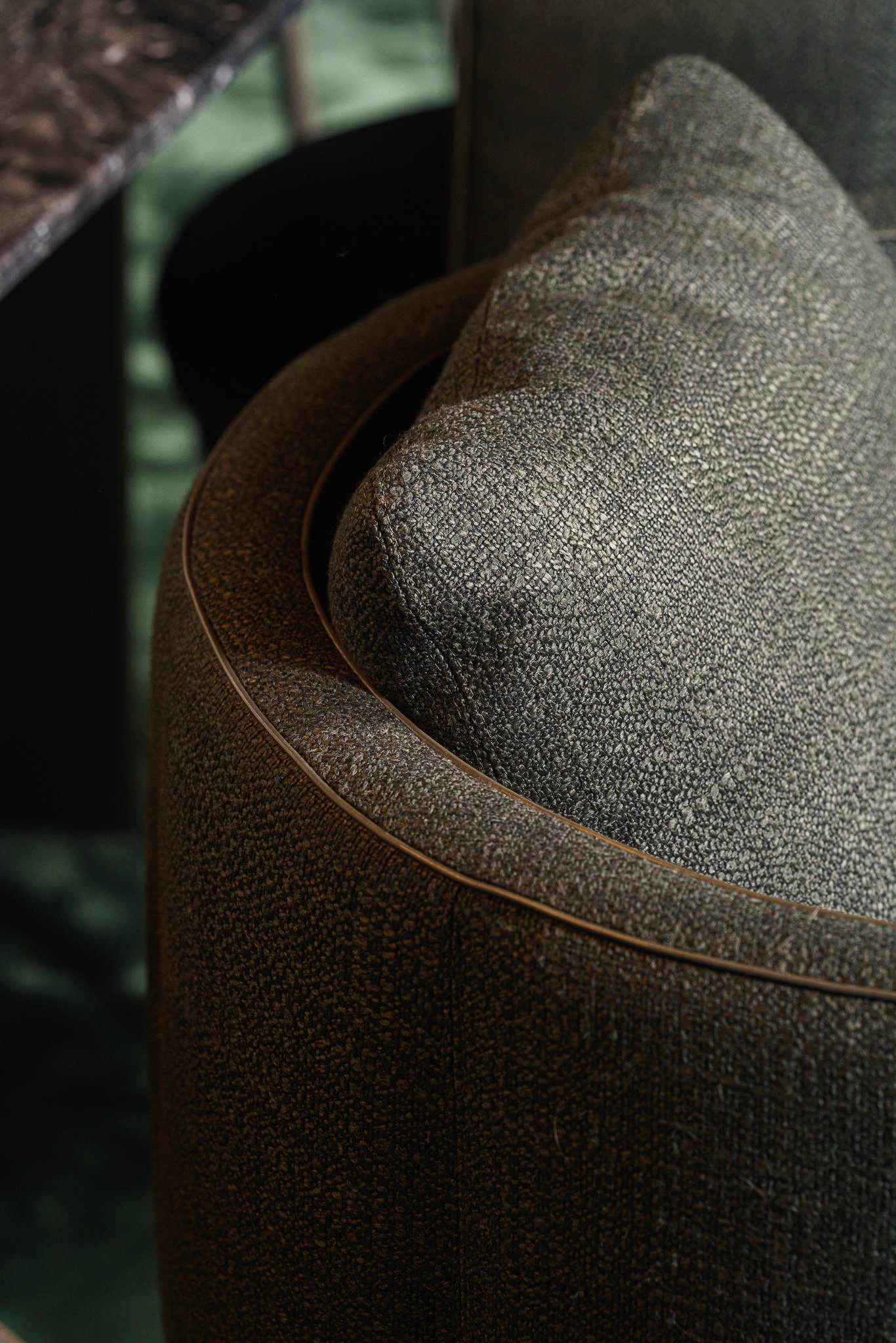 Стул обеденный Torii Swivel Muschio — Minotti, ткань, фото 4
