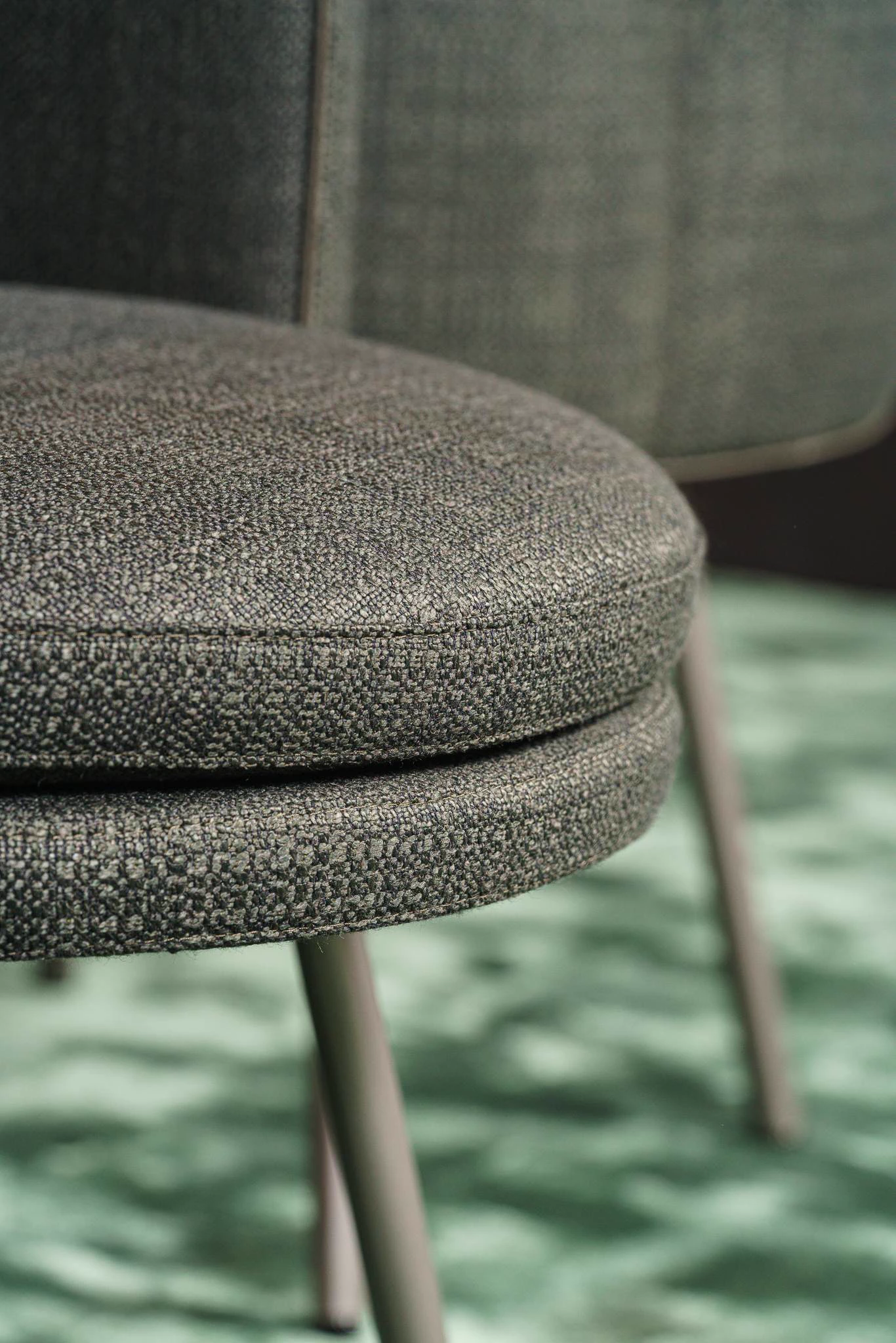 Стул обеденный Torii Swivel Muschio — Minotti, ткань, фото 5