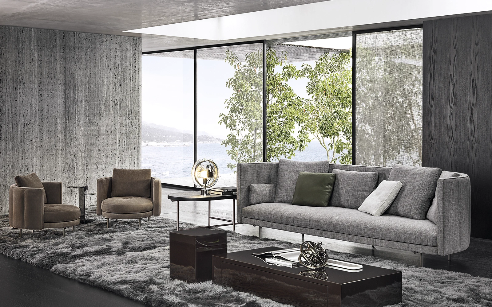 Диван Torii — Minotti, кожа, фото 5