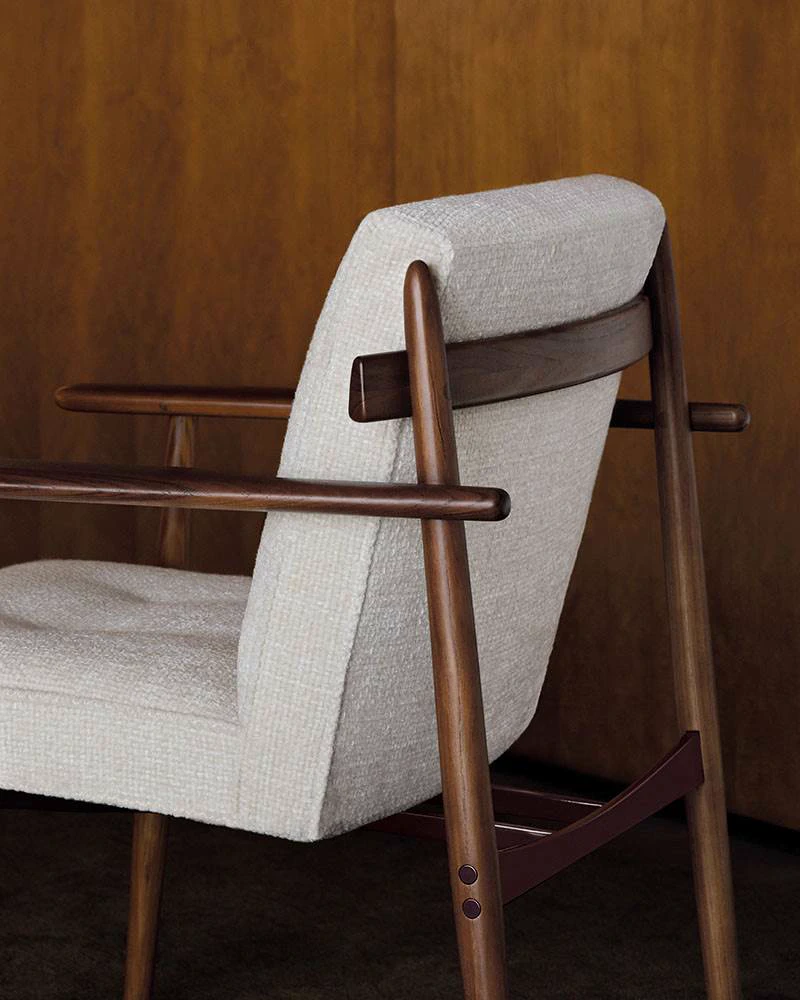 Стул Trio "Dining" — Minotti, кожа, фото 3