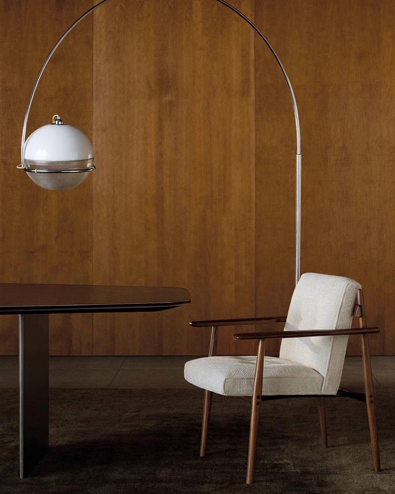 Стул Trio "Dining" — Minotti, кожа, фото 4