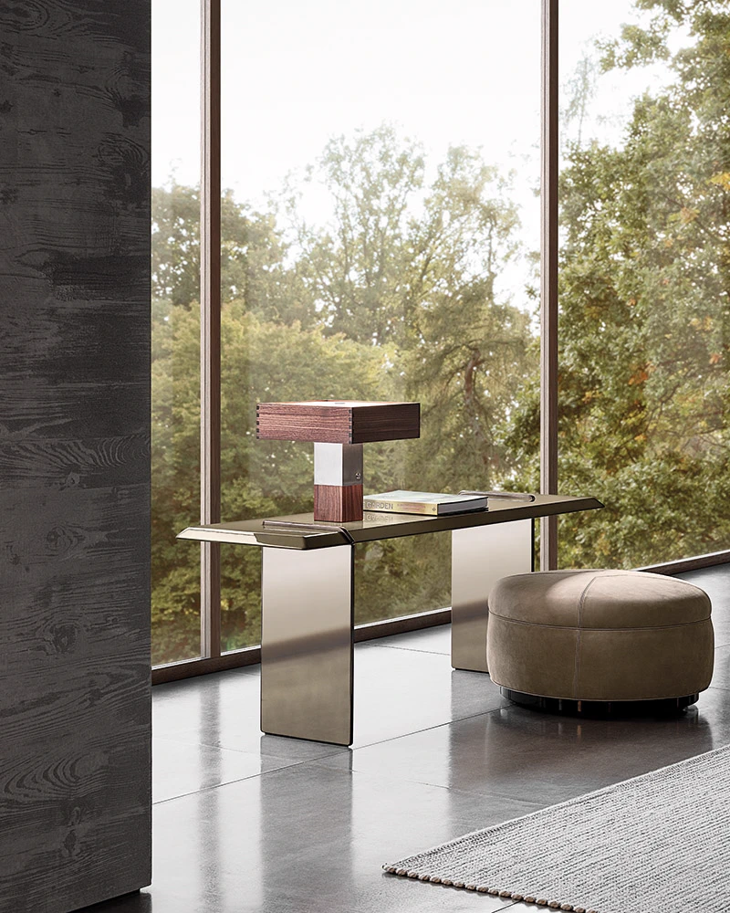 Пуф Tuffet — Minotti, кожа, фото 5