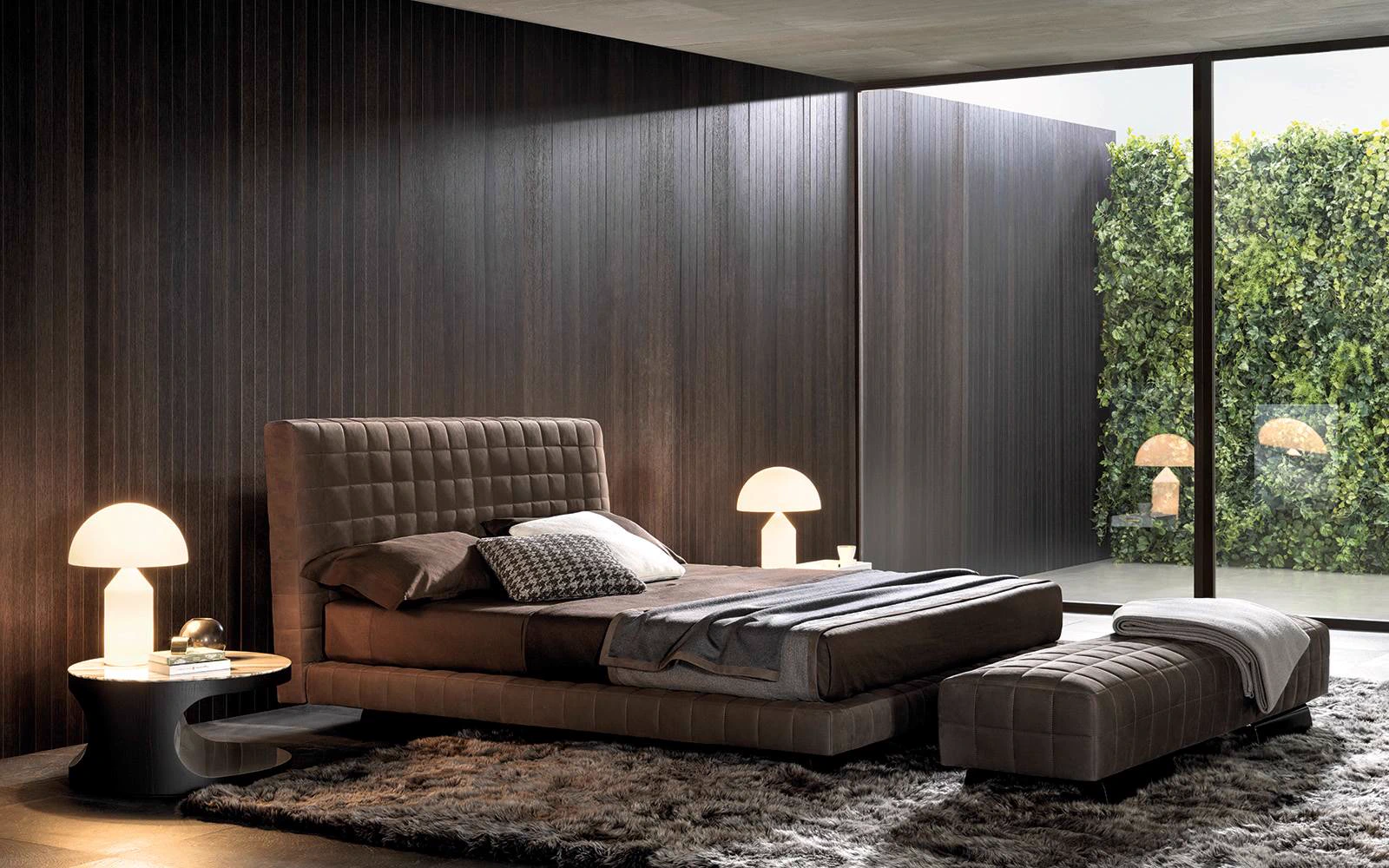 Кровать Twiggy Bed — Minotti, кожа, фото 2