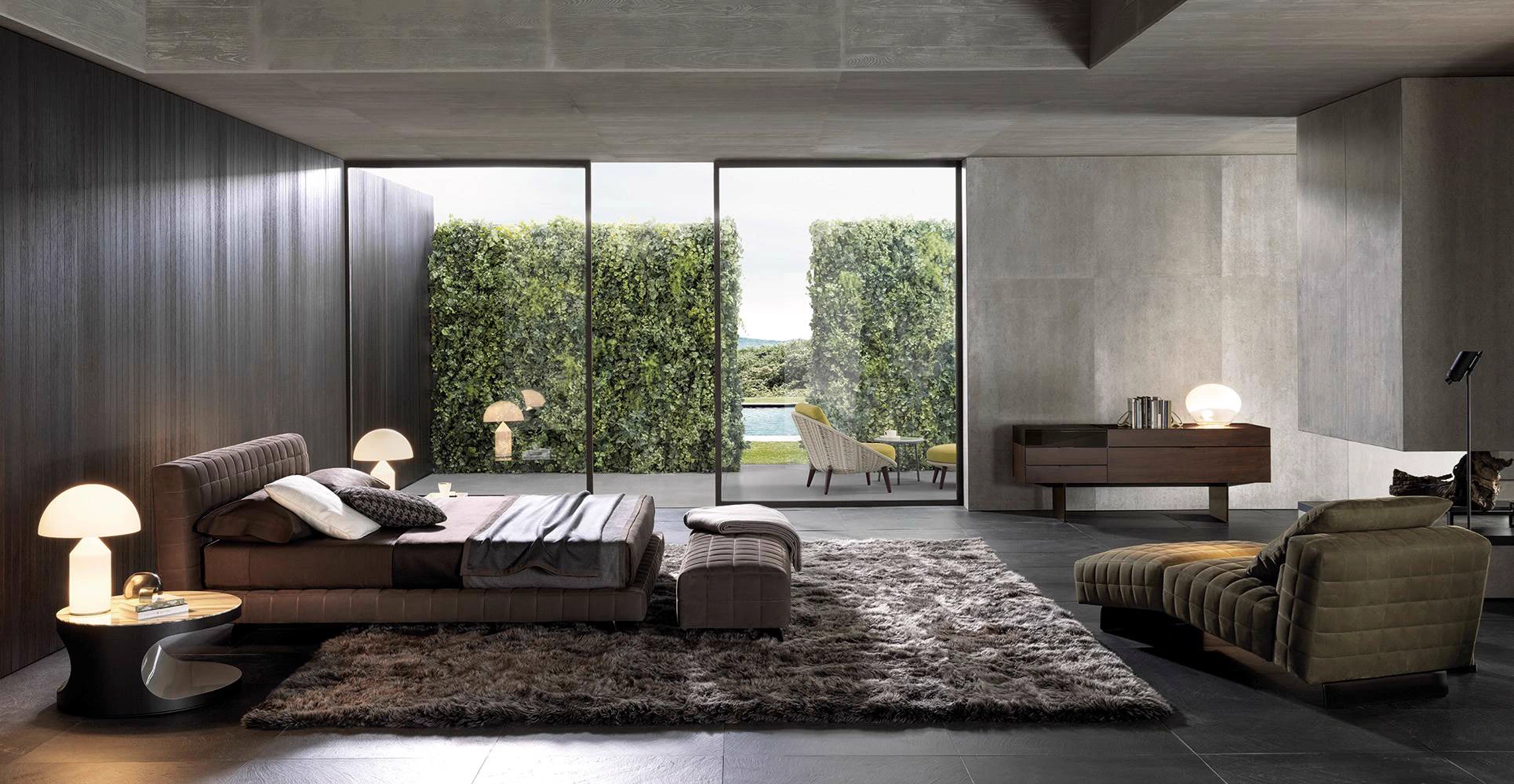 Кровать Twiggy Bed — Minotti, кожа, фото 3