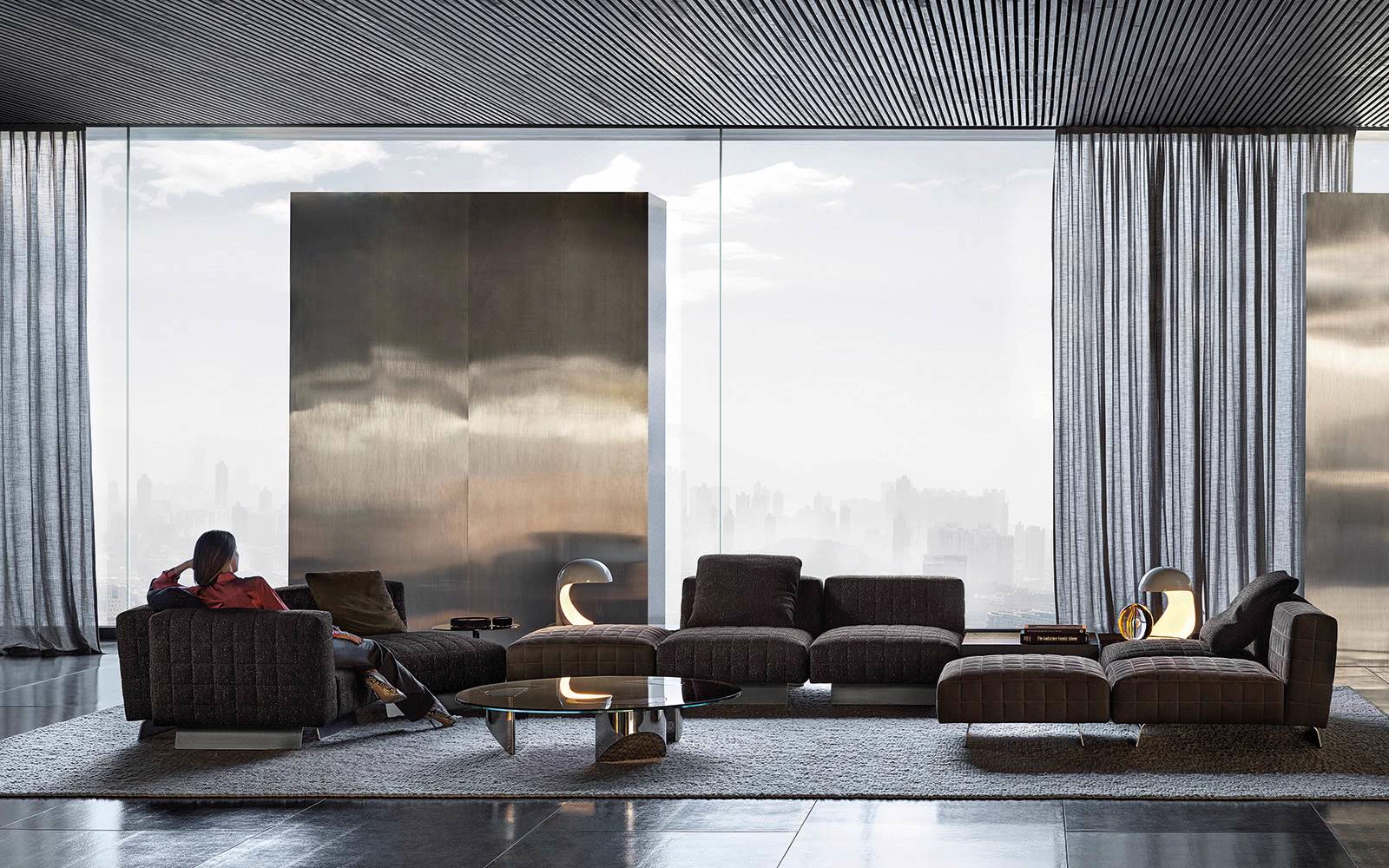 Диван Twiggy — Minotti, кожа, фото 2