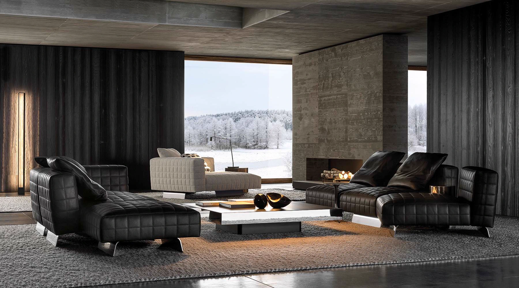 Диван Twiggy — Minotti, кожа, фото 3