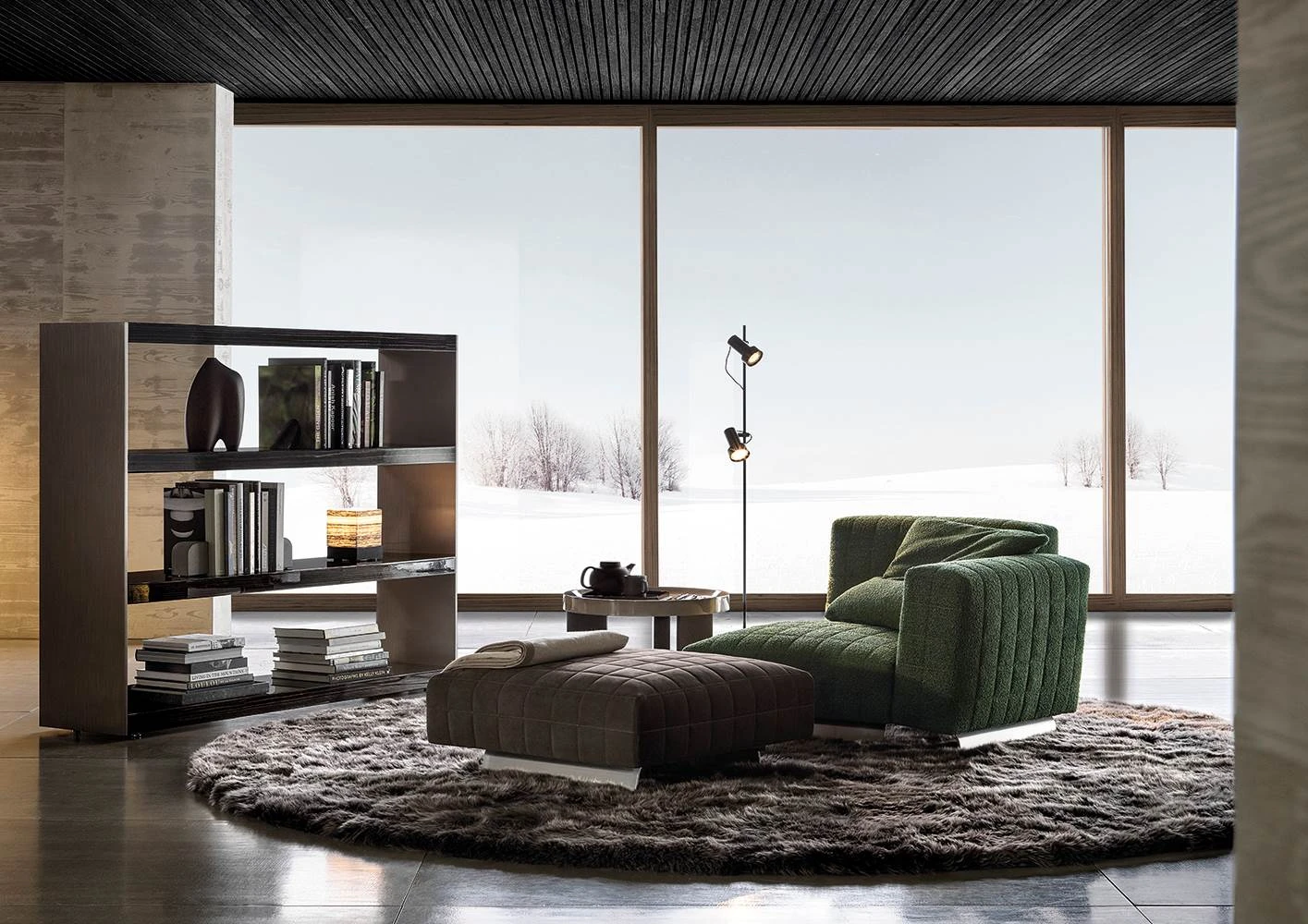 Кресло Twiggy — Minotti, кожа, фото 5