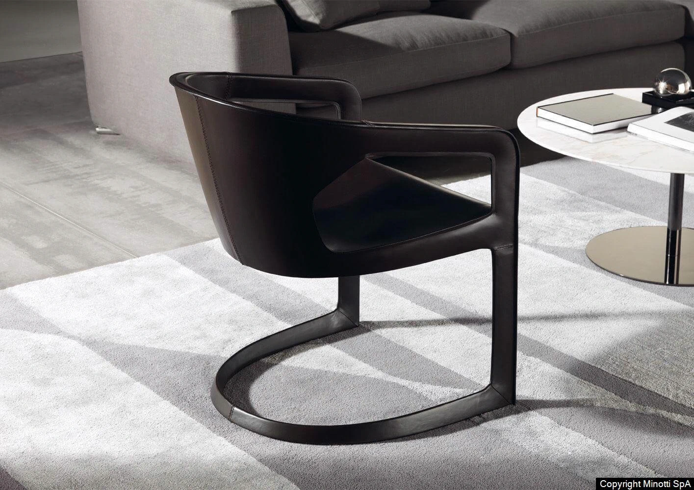 Стул Twombly — Minotti, кожа, фото 4