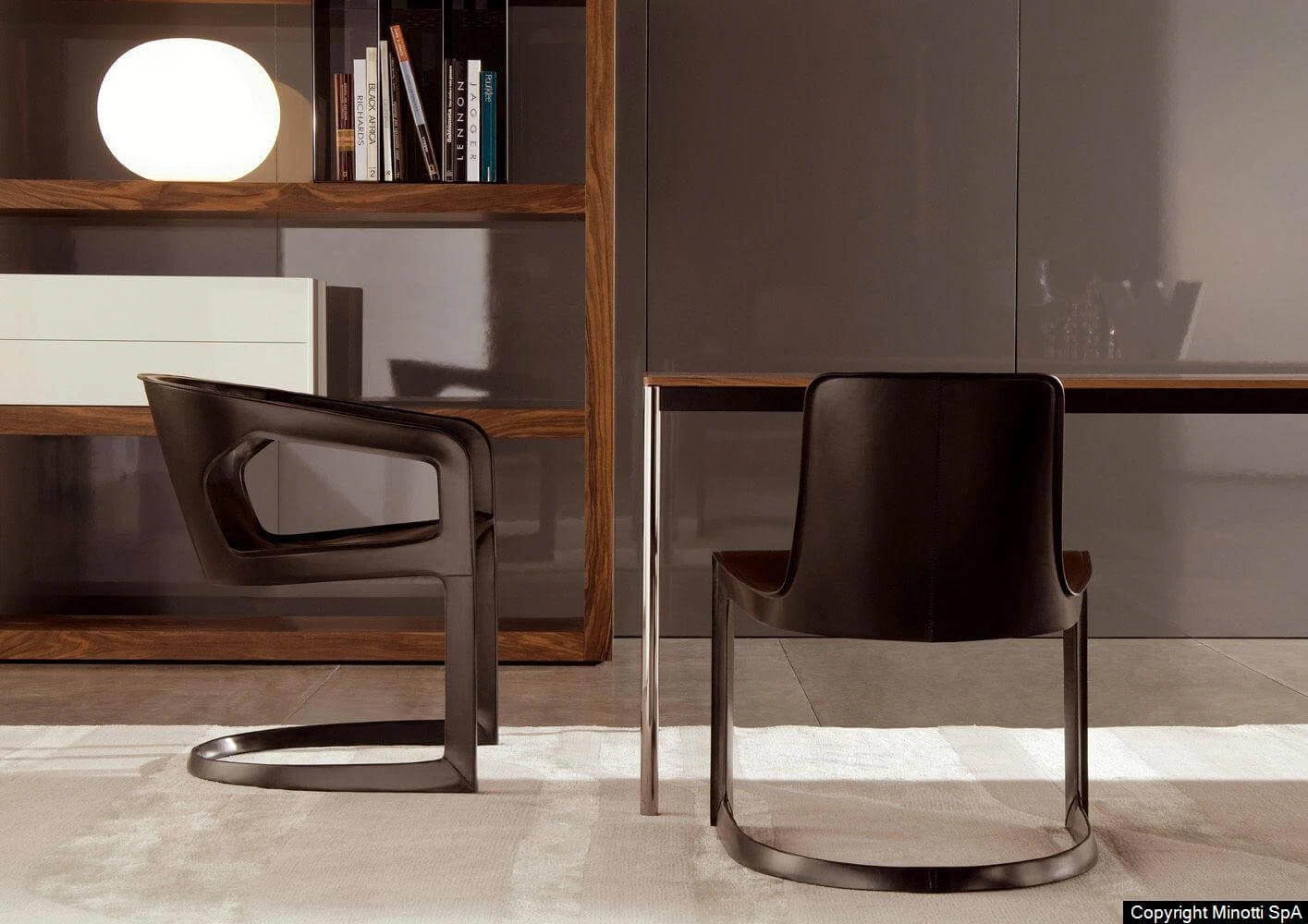 Стул Twombly — Minotti, кожа, фото 5