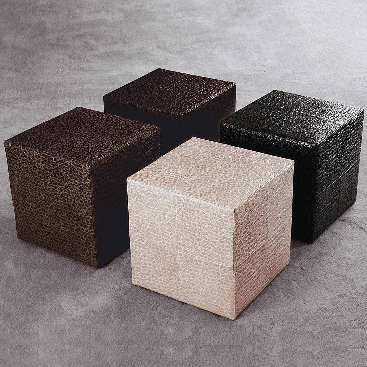 Пуф Villon — Minotti, кожа, фото 2