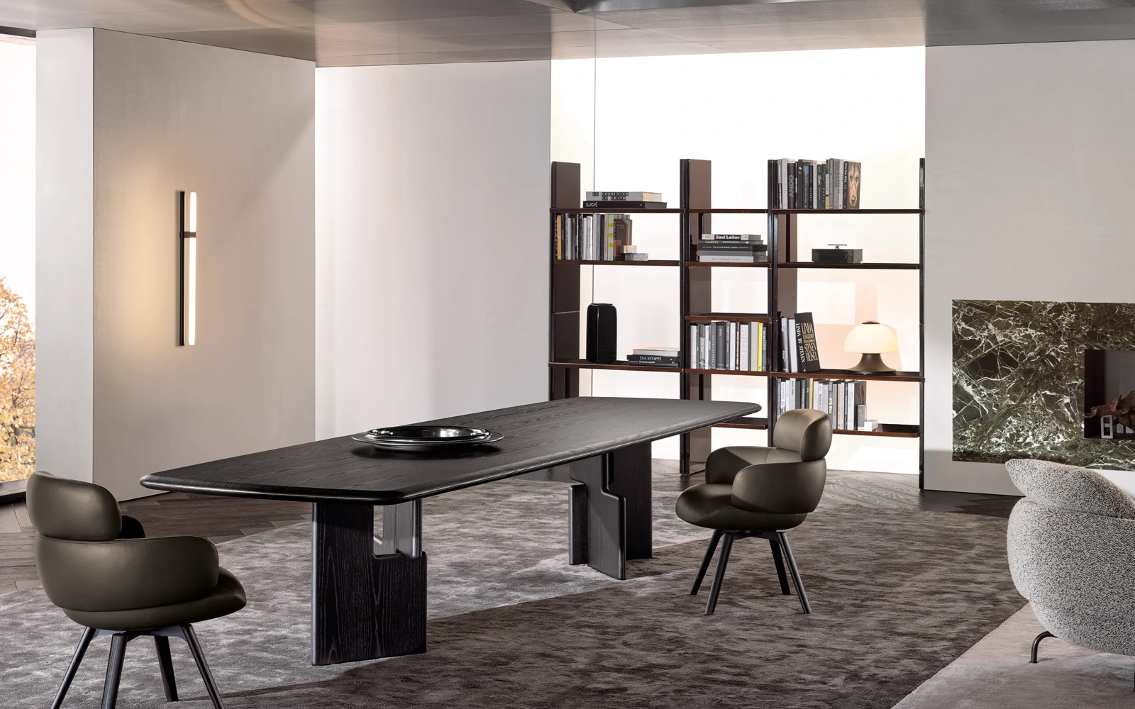 Стул Vivienne "Dining" — Minotti, кожа, фото 6
