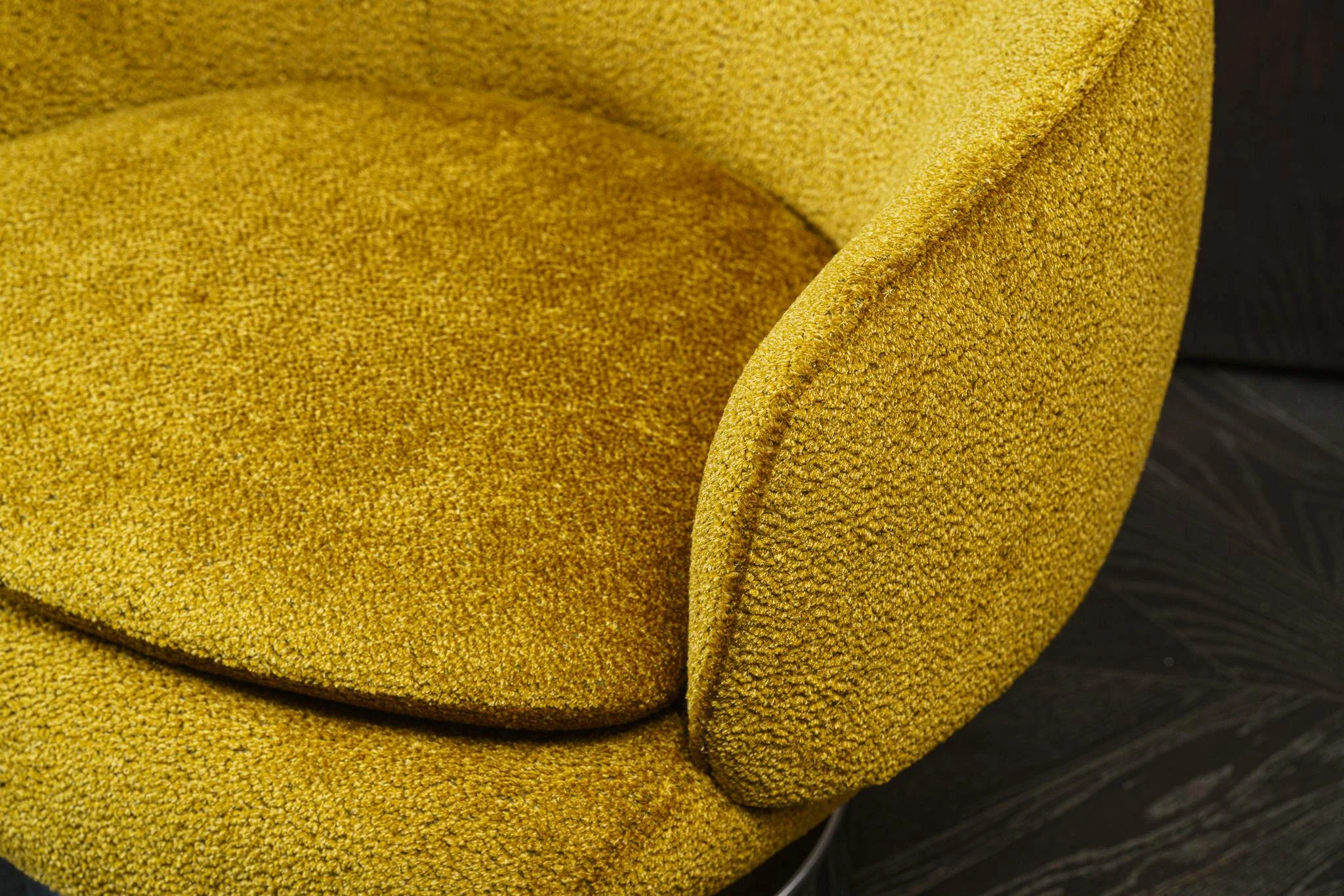 Кресло Vivienne Lounge Swivel Cedro/Chrome — Minotti, кожа, фото 5