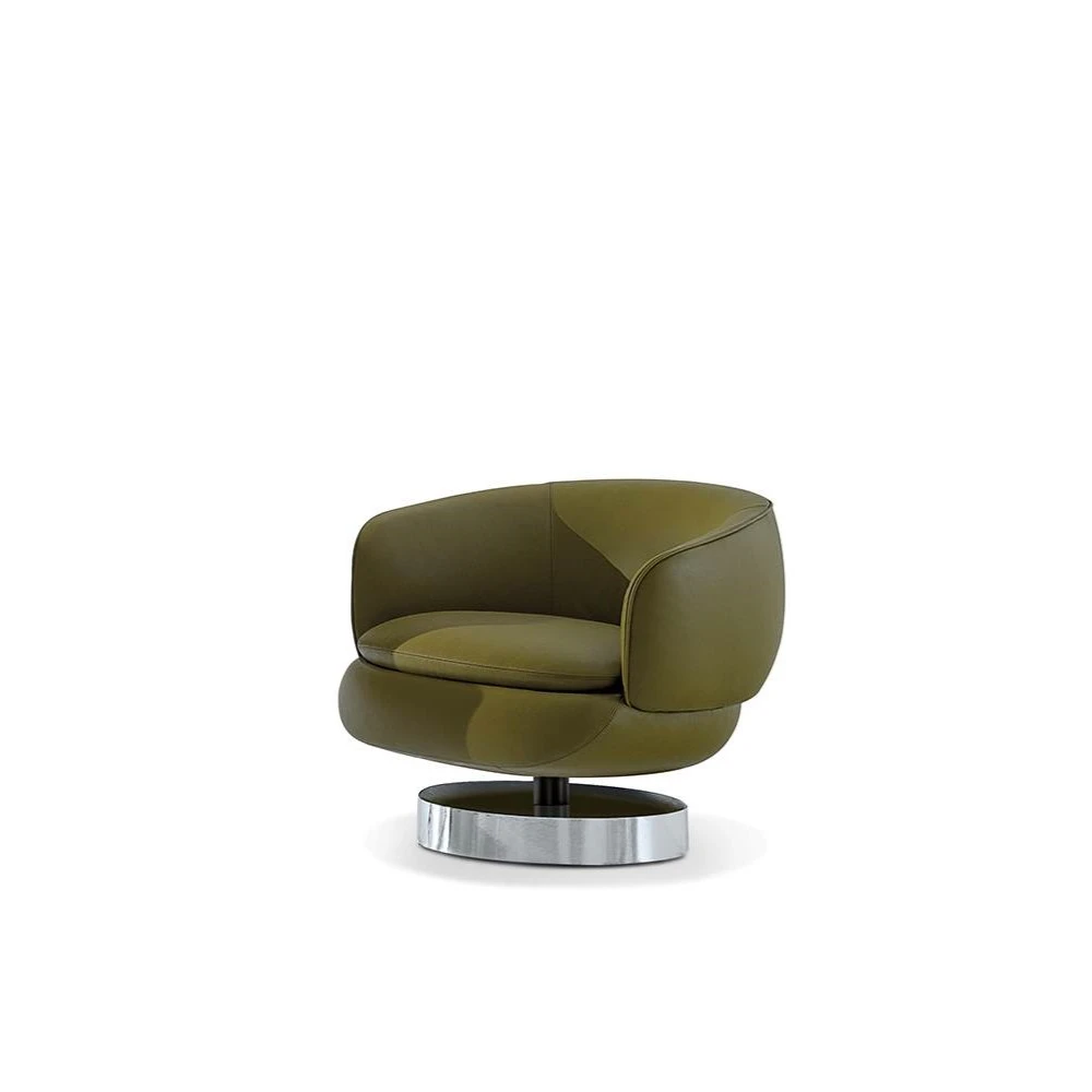 Кресло Vivienne — Minotti, кожа, фото 4