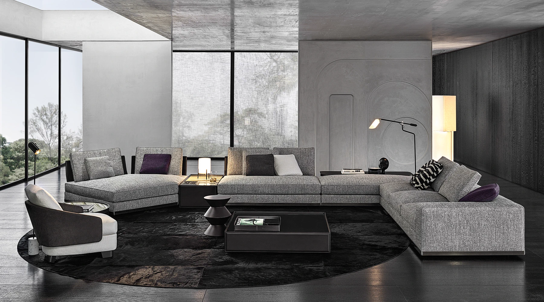 Диван West — Minotti, кожа, фото 5