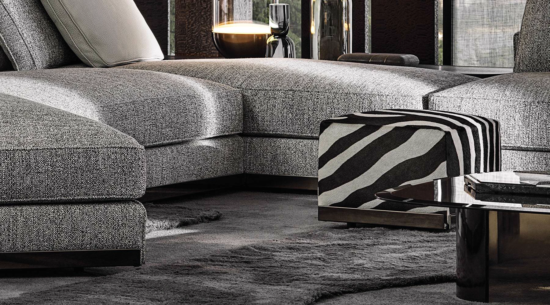 Пуф West — Minotti, кожа, фото 4