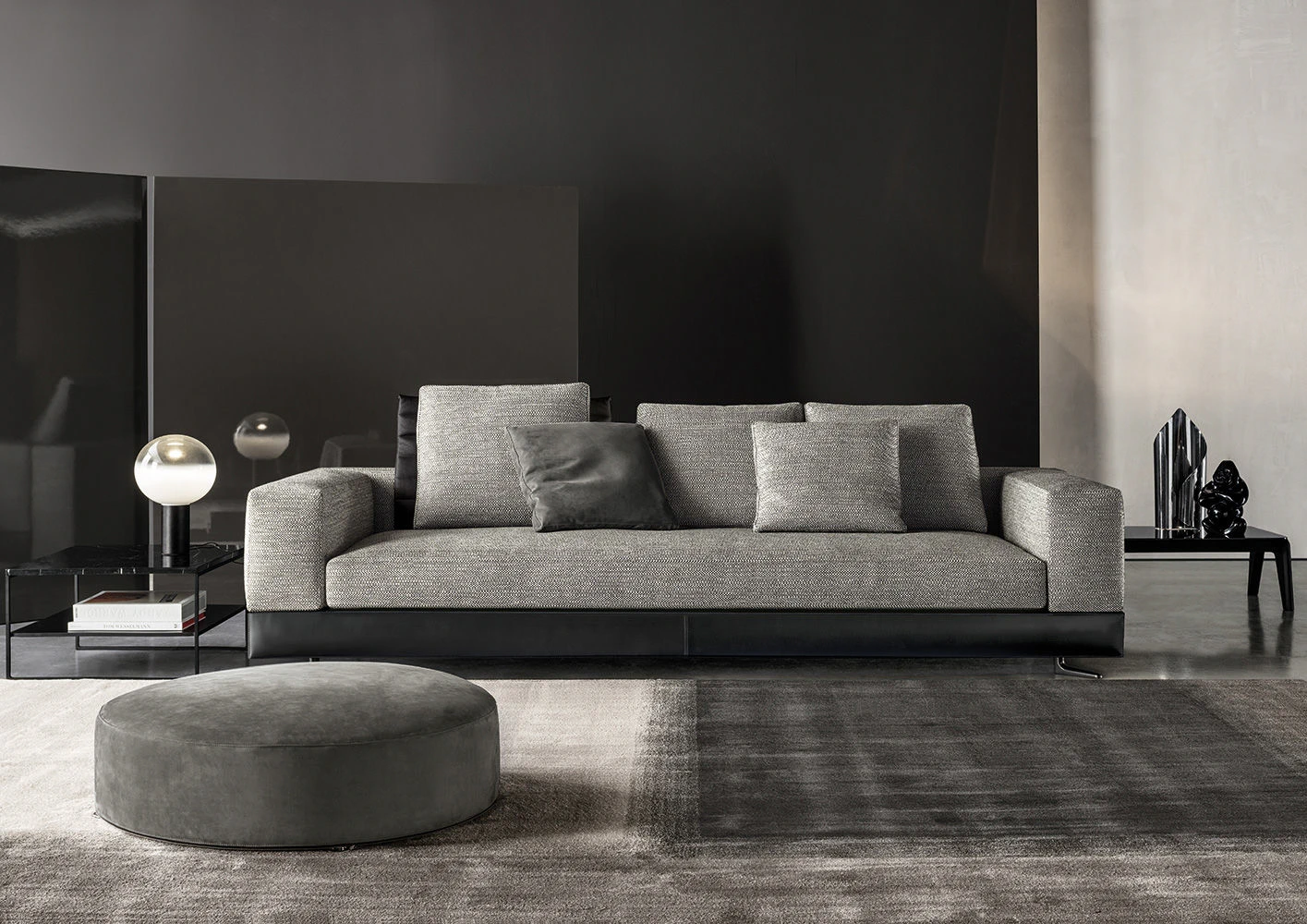Диван White "Saddle-Hide" — Minotti, кожа, фото 3