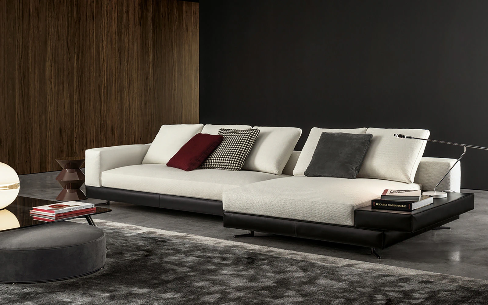 Диван White "Saddle-Hide" — Minotti, кожа, фото 6