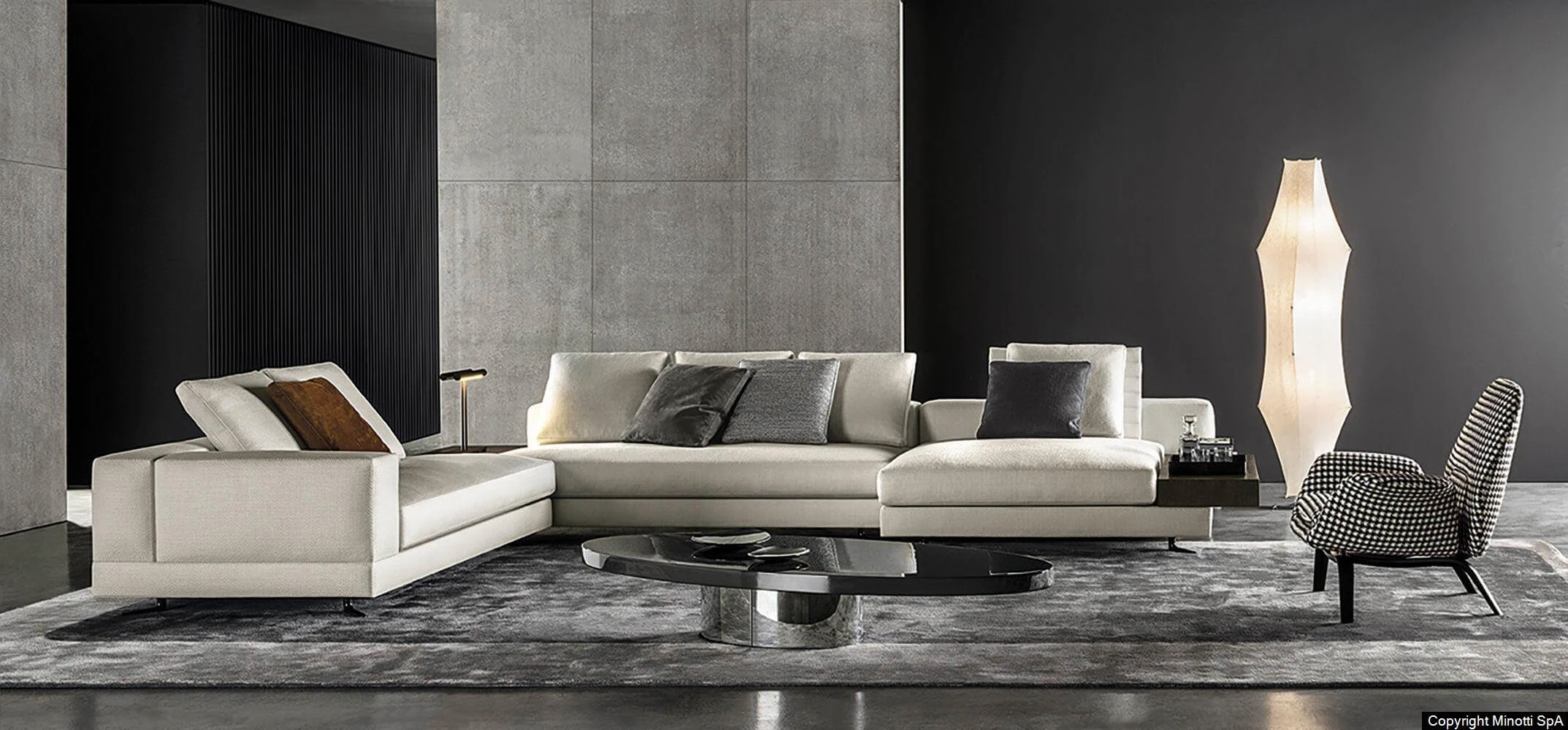Модульный диван White — Minotti, кожа, фото 2