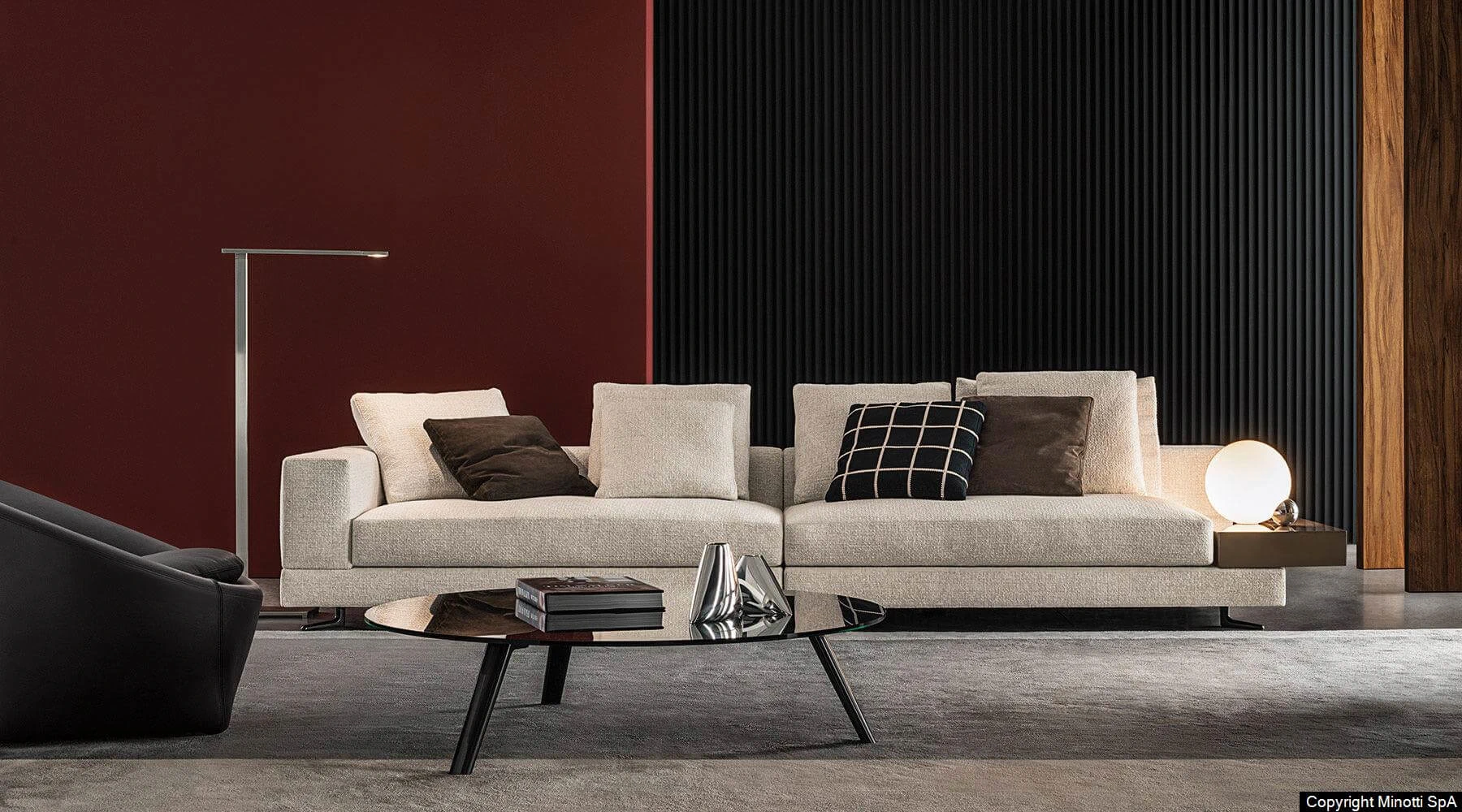 Модульный диван White — Minotti, кожа, фото 3