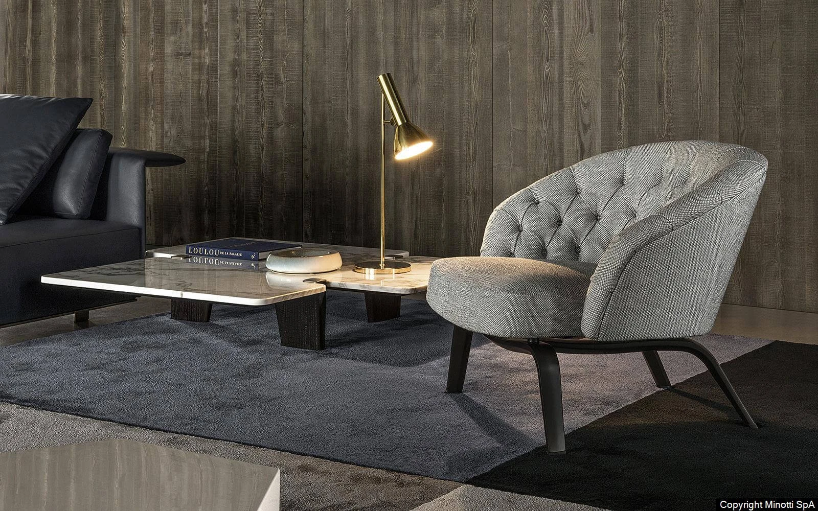 Кресло Winston — Minotti, кожа, фото 5