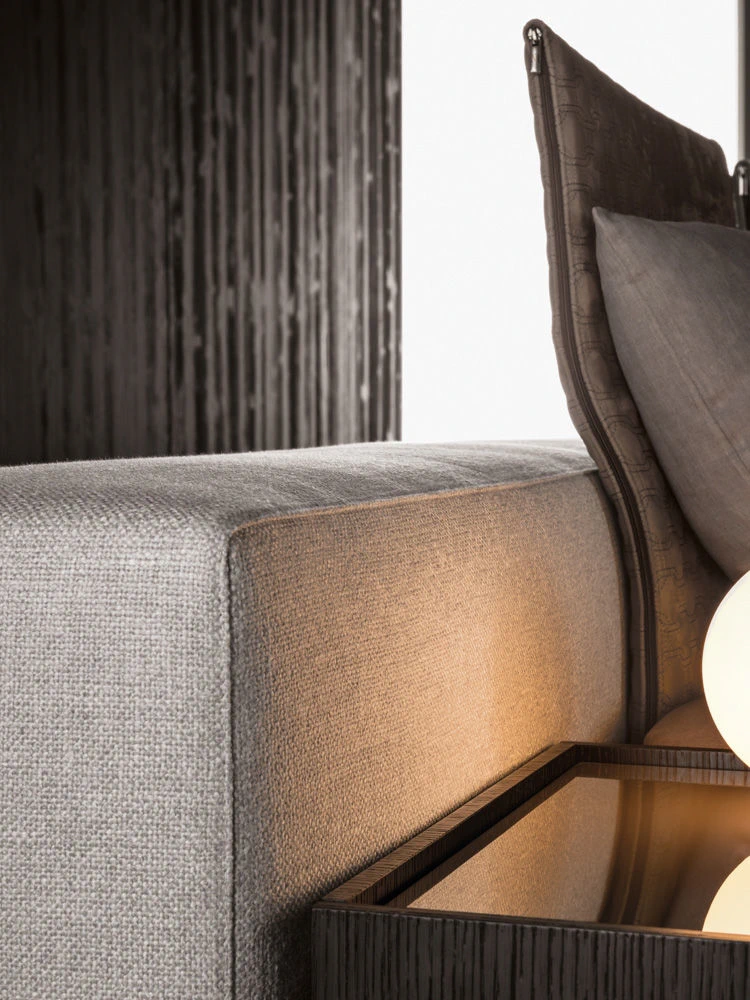 Кровать Yang Bed — Minotti, кожа, фото 2
