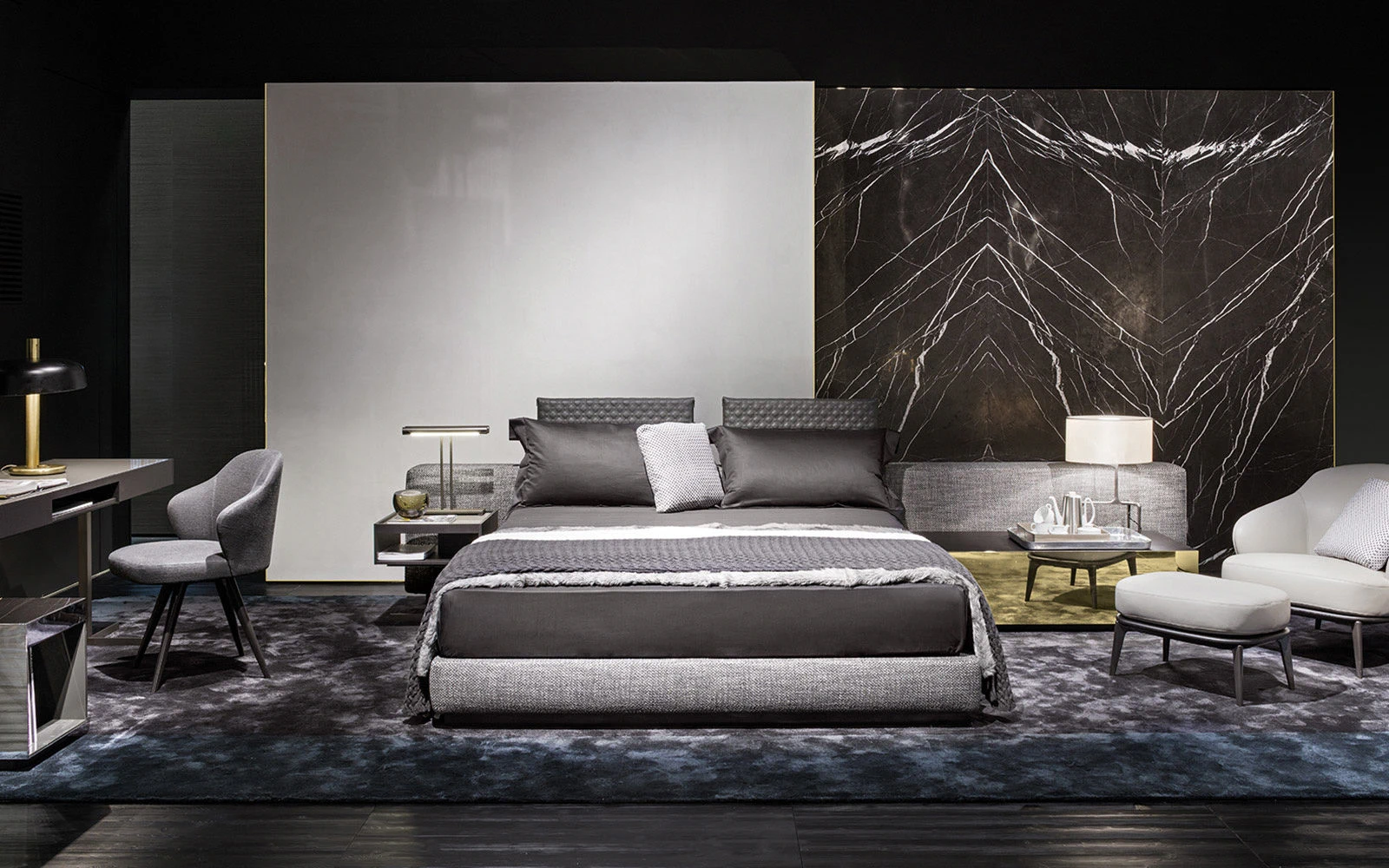 Кровать Yang Bed — Minotti, кожа, фото 6