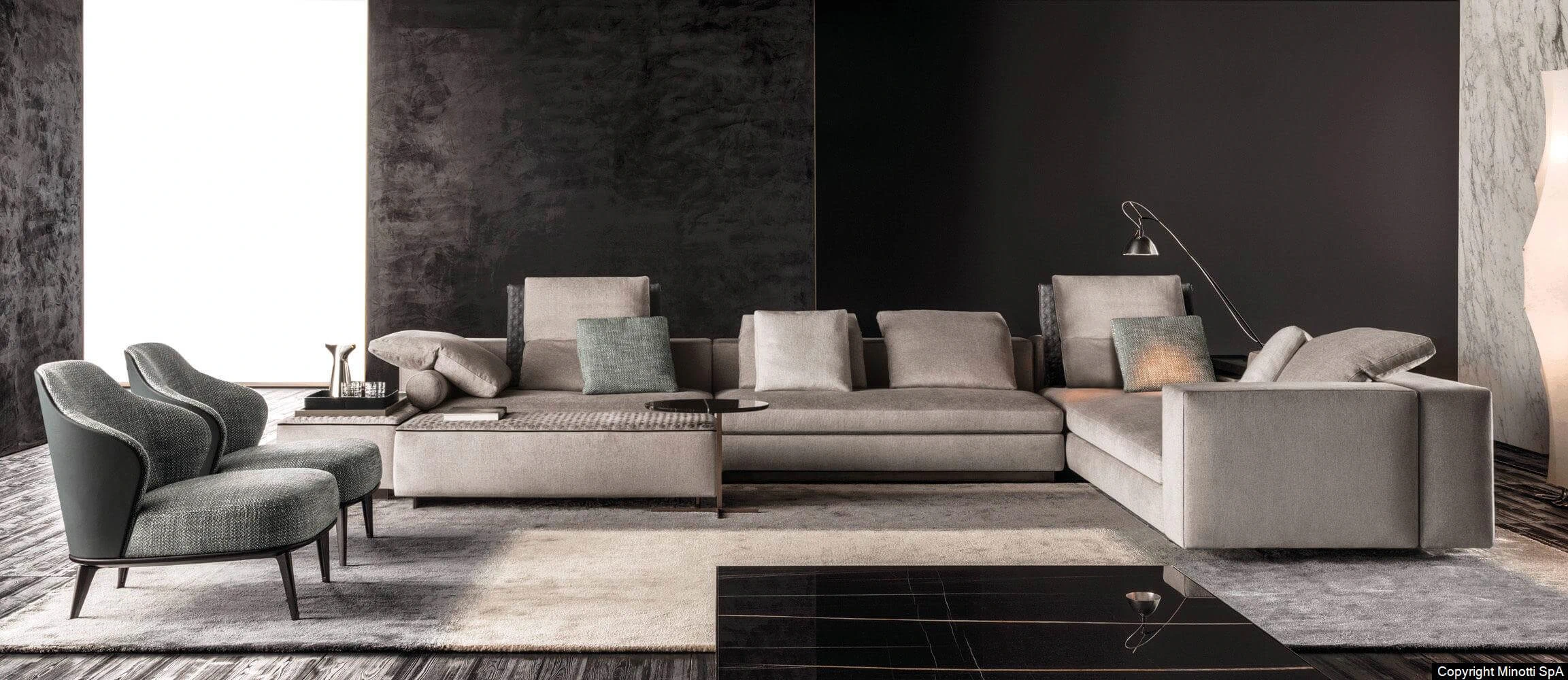Модульный диван Yang — Minotti, кожа, фото 3