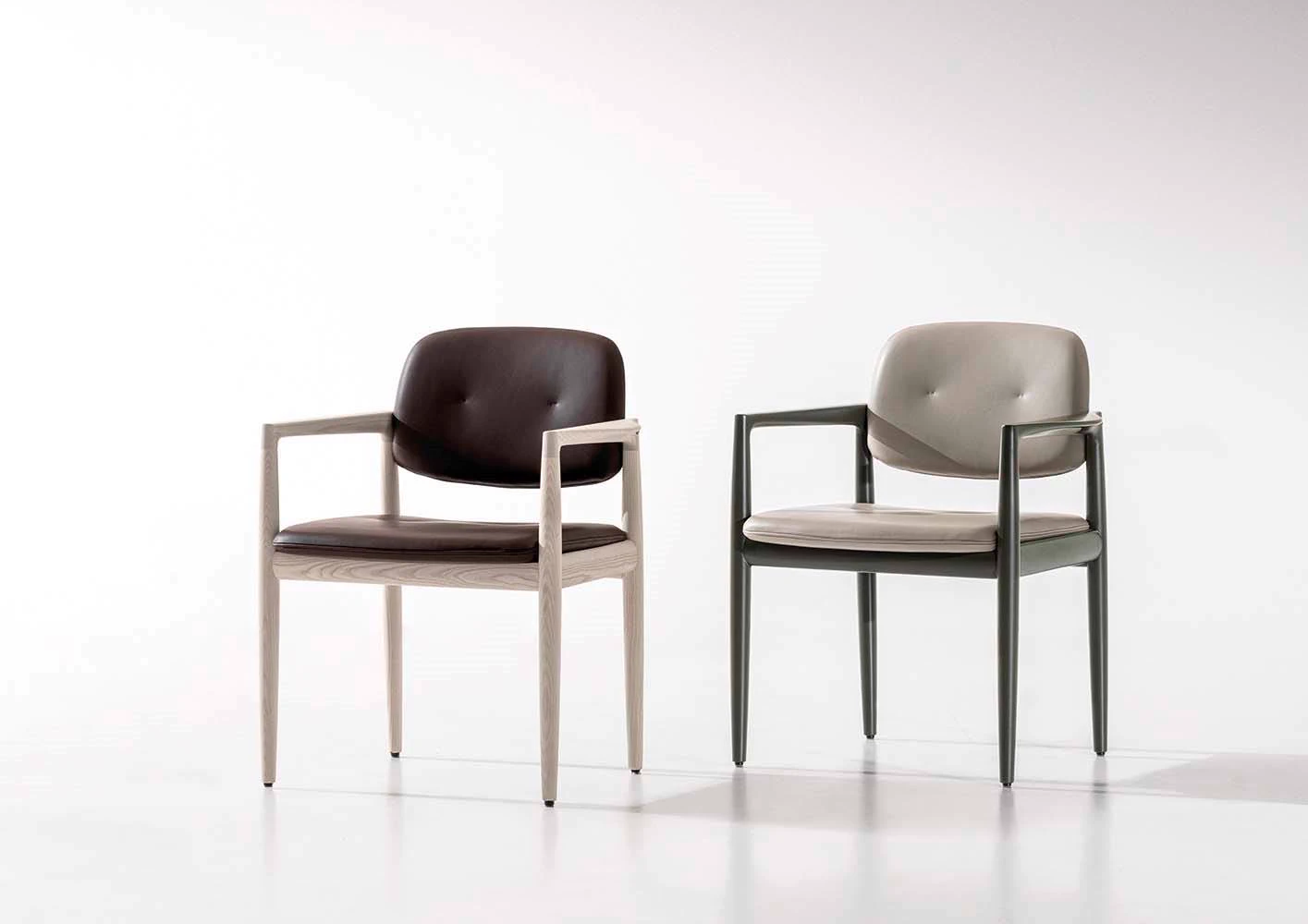 Стул Yoko "Dining" — Minotti, кожа, фото 5