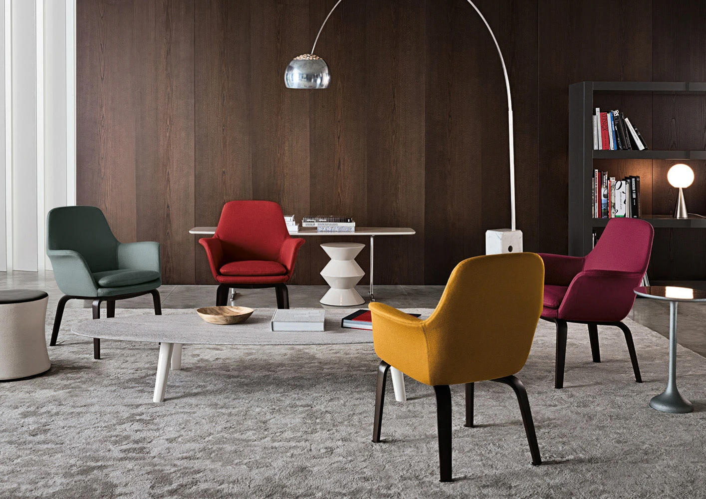 Стул York Lounge — Minotti, кожа, фото 2