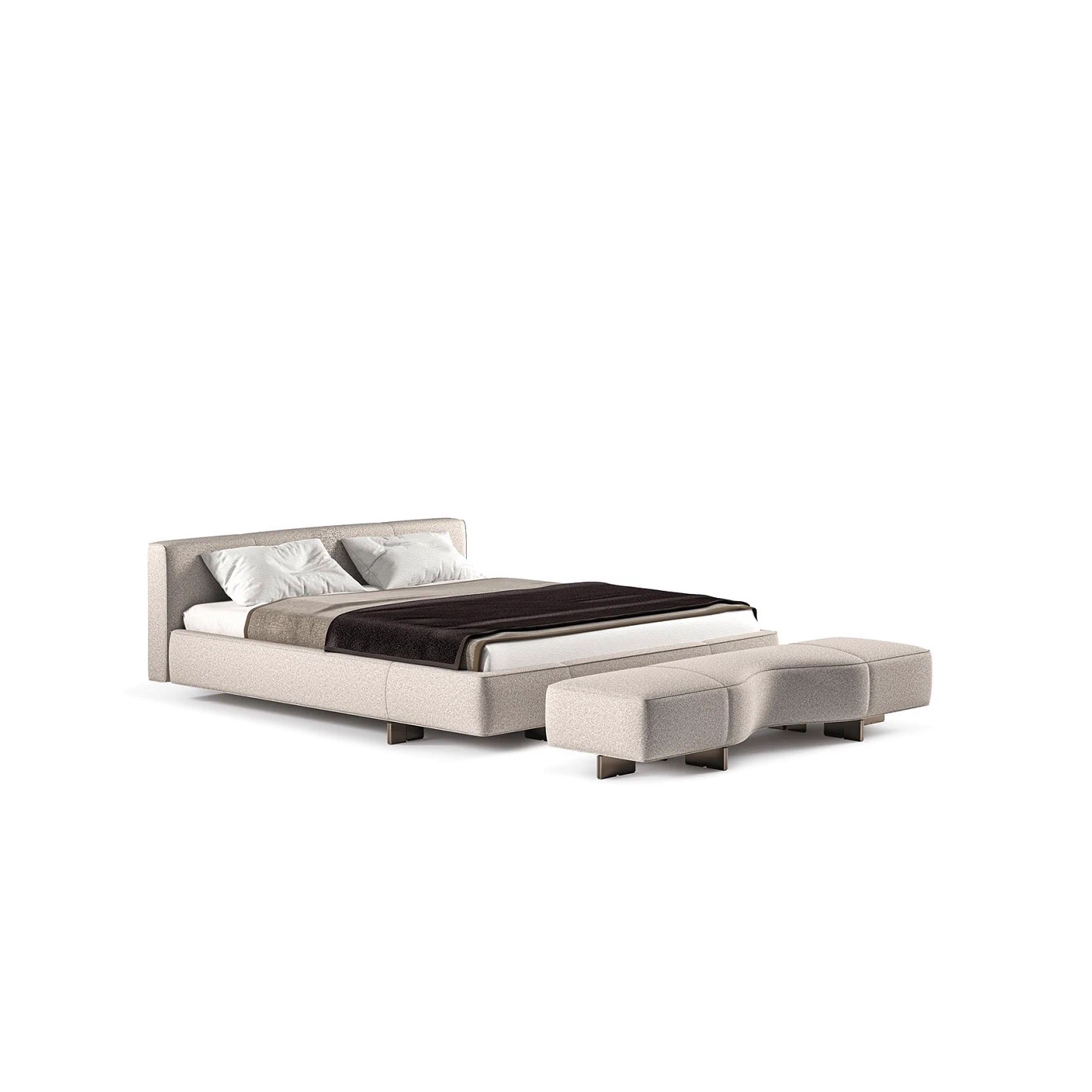 Кровать Yves Bed — Minotti, кожа